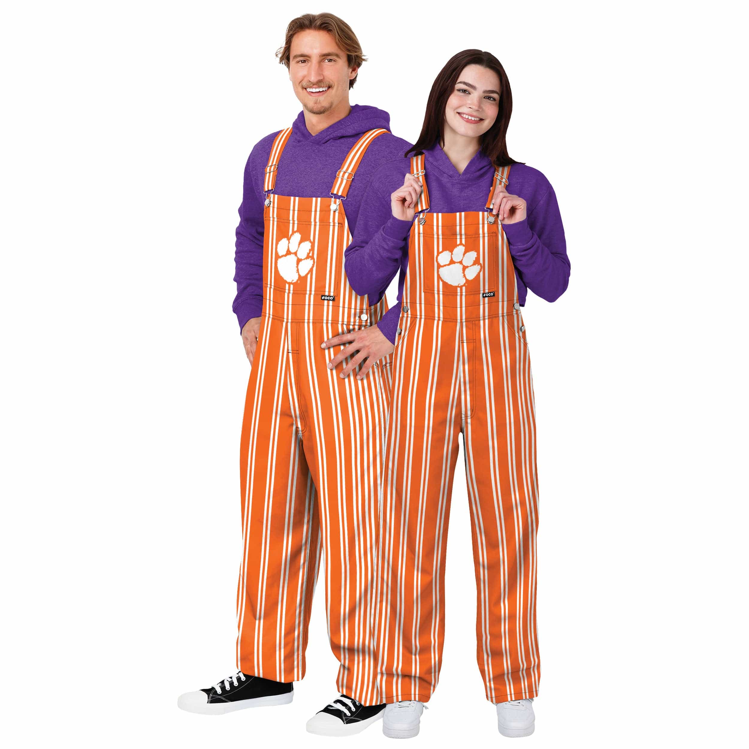 Clemson Tigers NCAA Mens Sideline Spirit Bib Overalls - Image 3