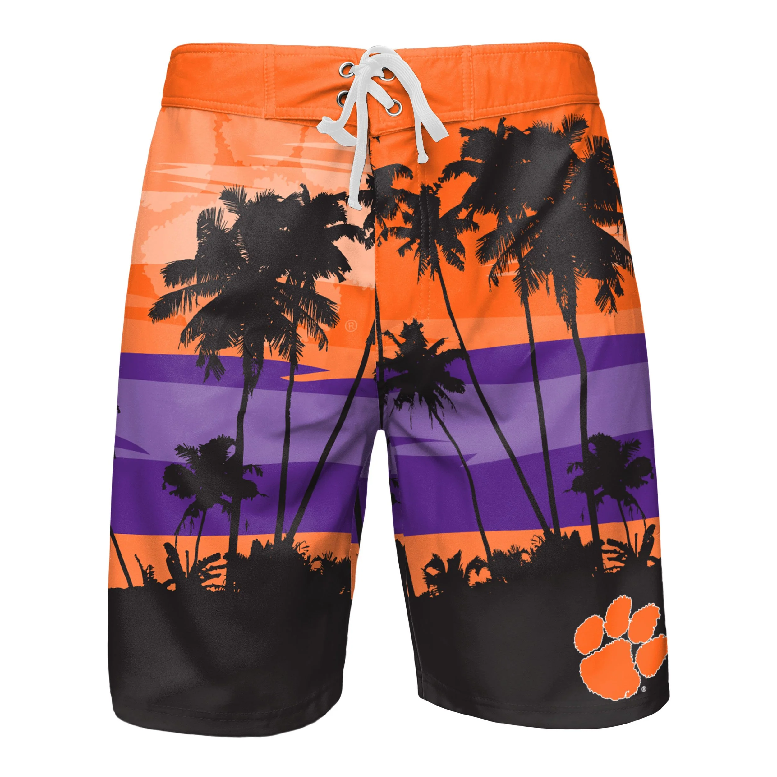 Clemson Tigers NCAA Mens Sunset Boardshorts