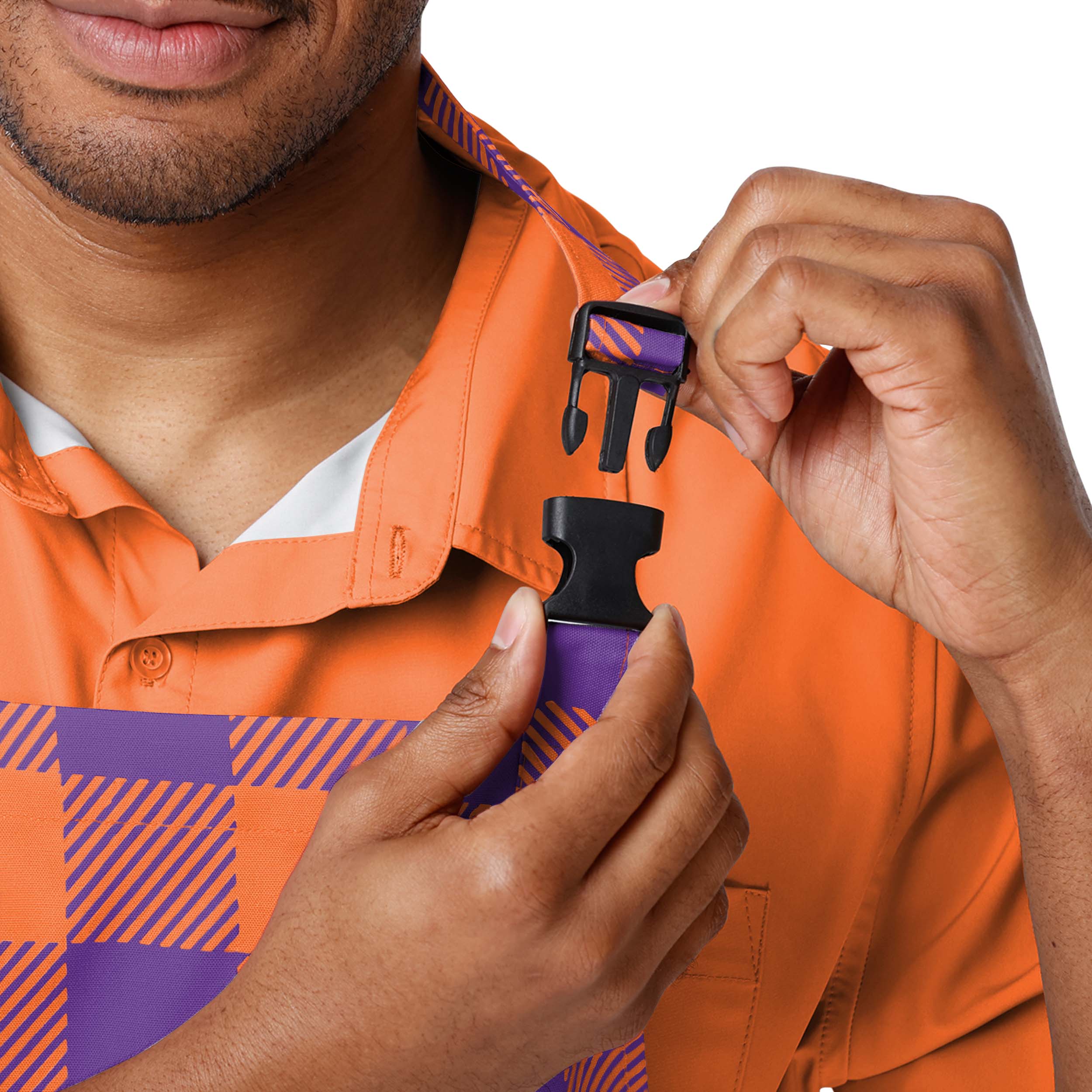 Clemson Tigers NCAA Plaid Chef Set - Image 3
