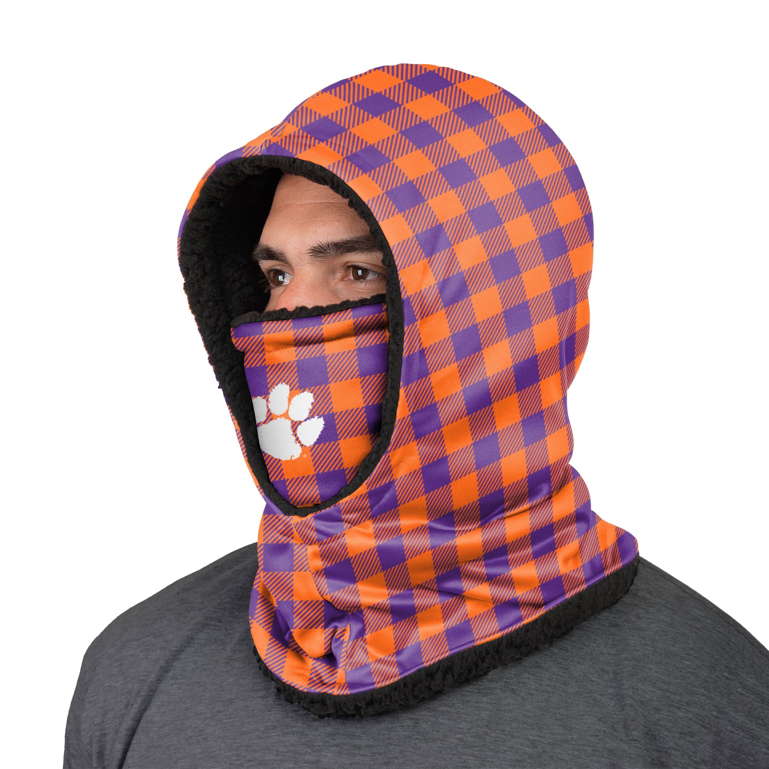 Clemson Tigers NCAA Plaid Hooded Gaiter - Image 2
