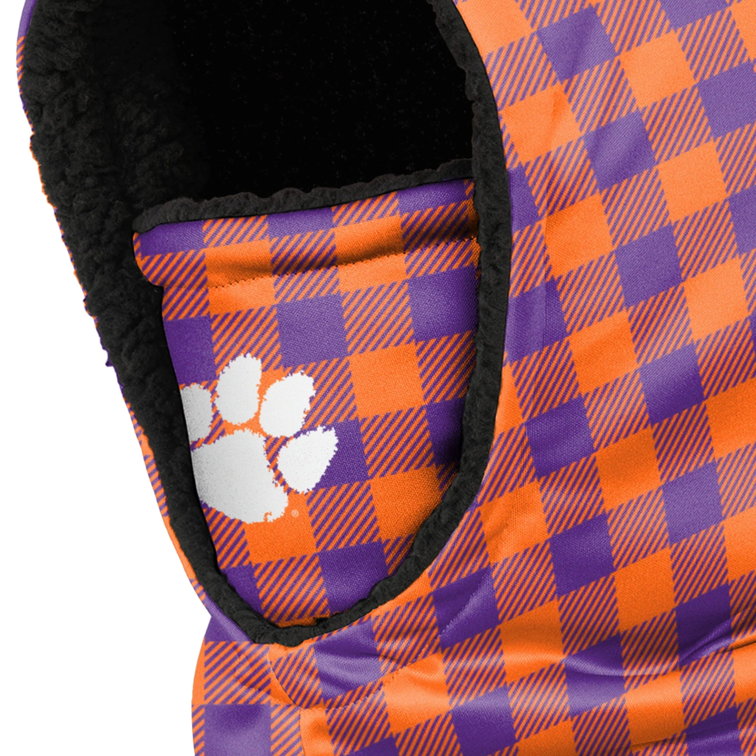 Clemson Tigers NCAA Plaid Hooded Gaiter - Image 3