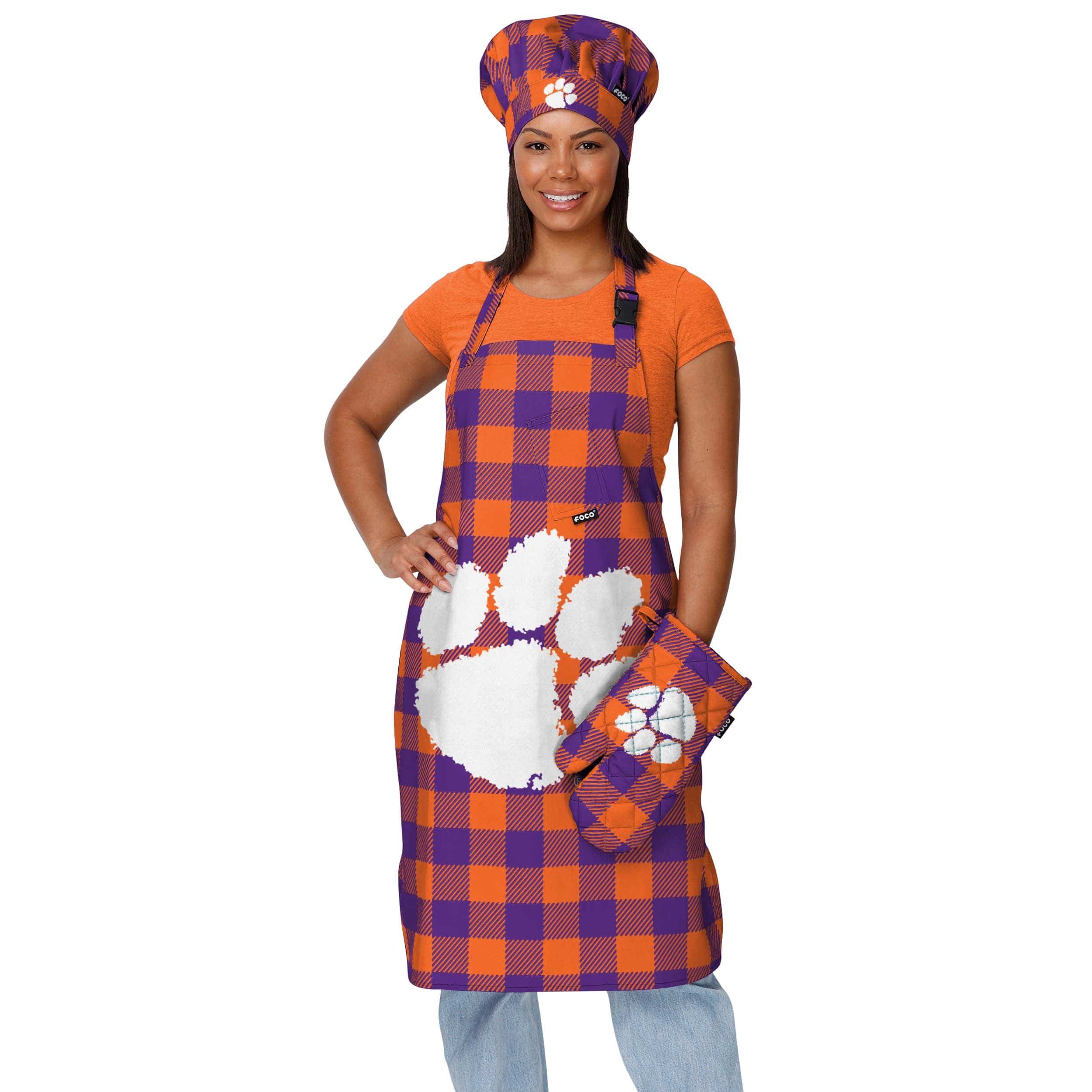 Clemson Tigers NCAA Plaid Oven Mitt - Image 2