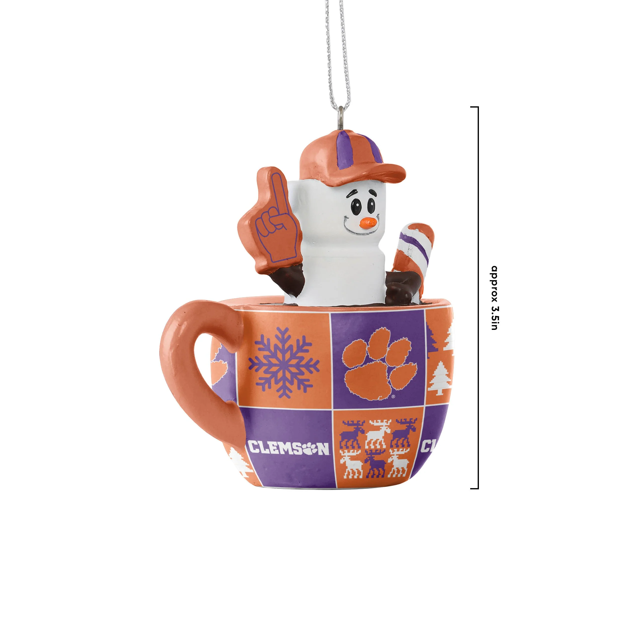 Clemson Tigers NCAA Smores Mug Ornament - Image 3