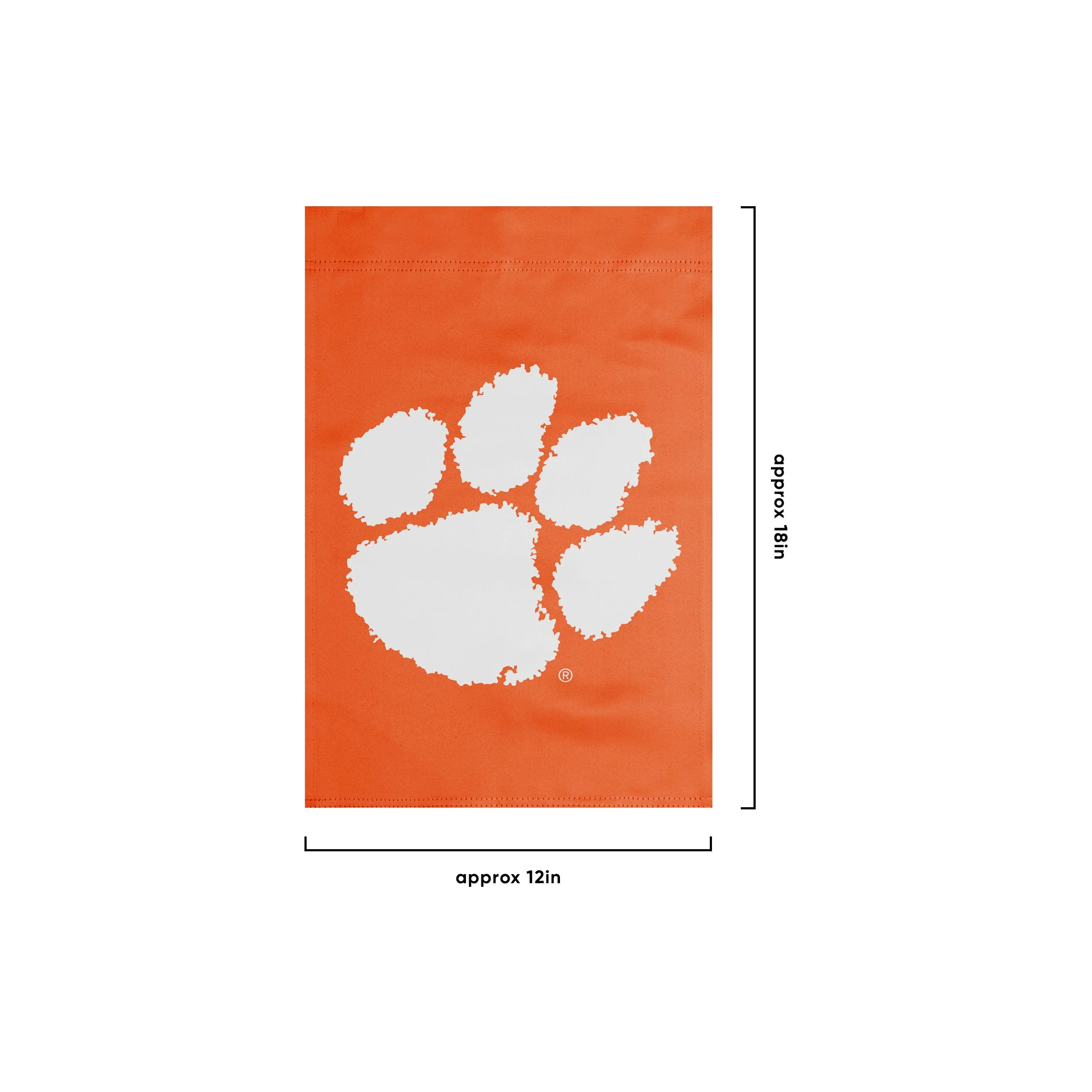Clemson Tigers NCAA Solid Garden Flag - Image 3