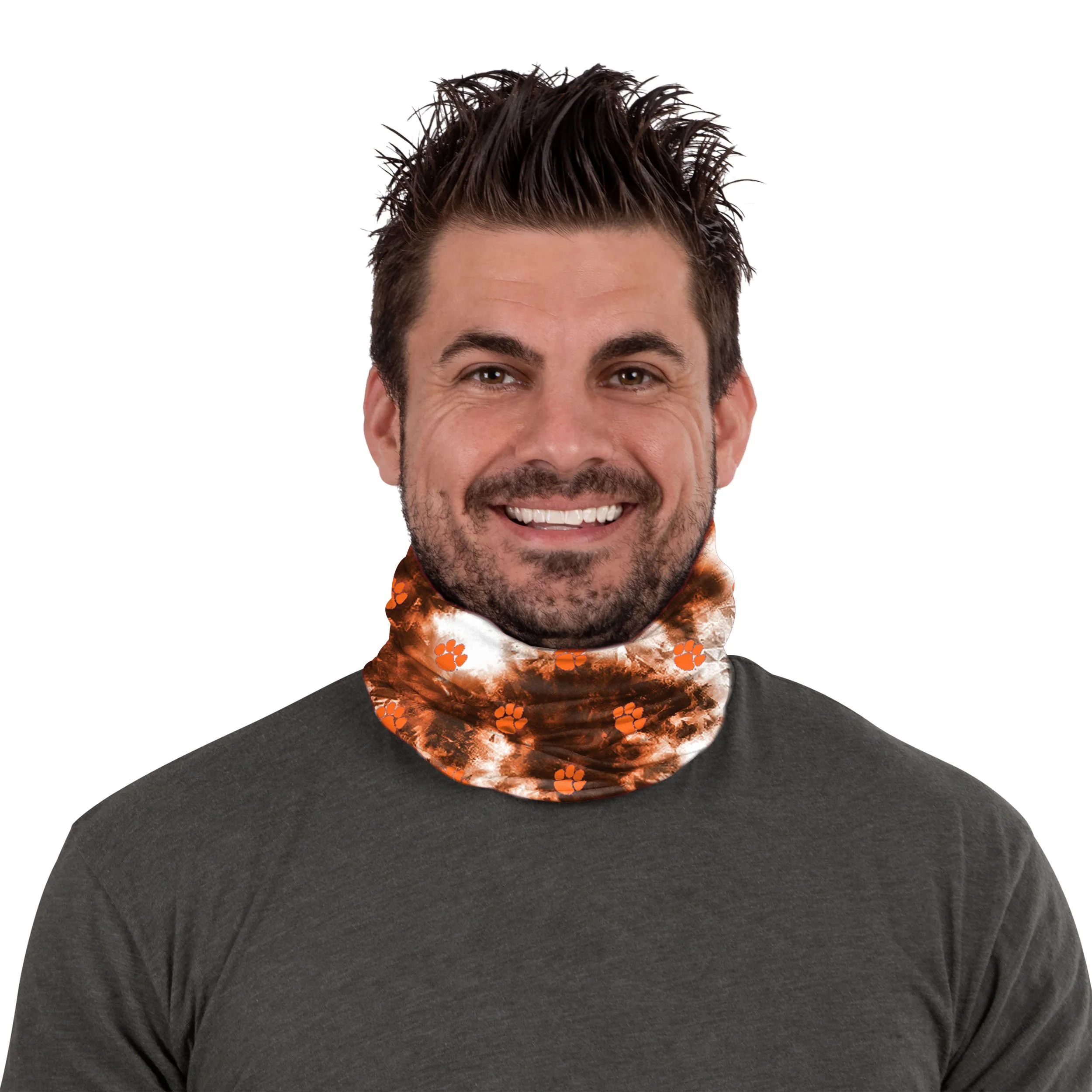 Clemson Tigers NCAA Tie-Dye Gaiter Scarf - Image 3