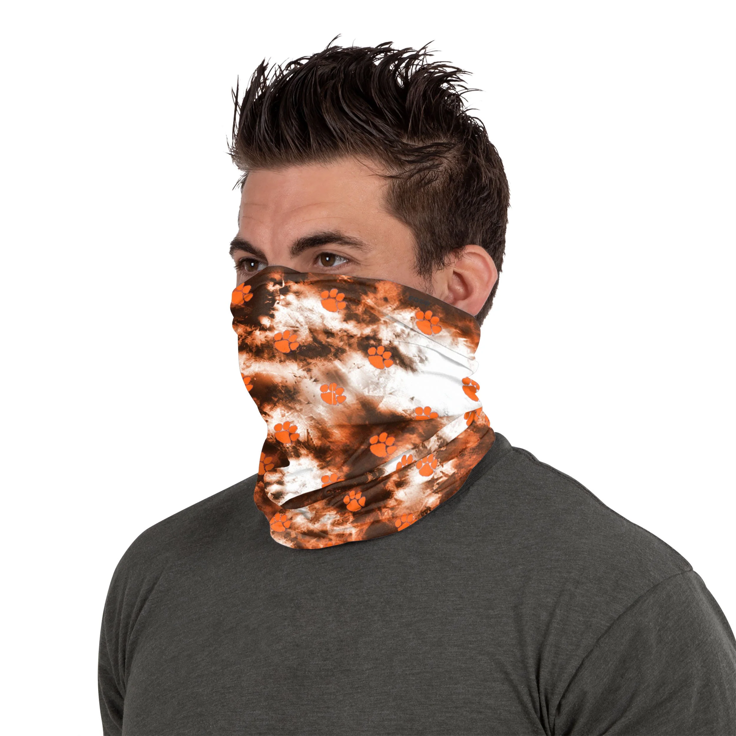 Clemson Tigers NCAA Tie-Dye Gaiter Scarf - Image 4