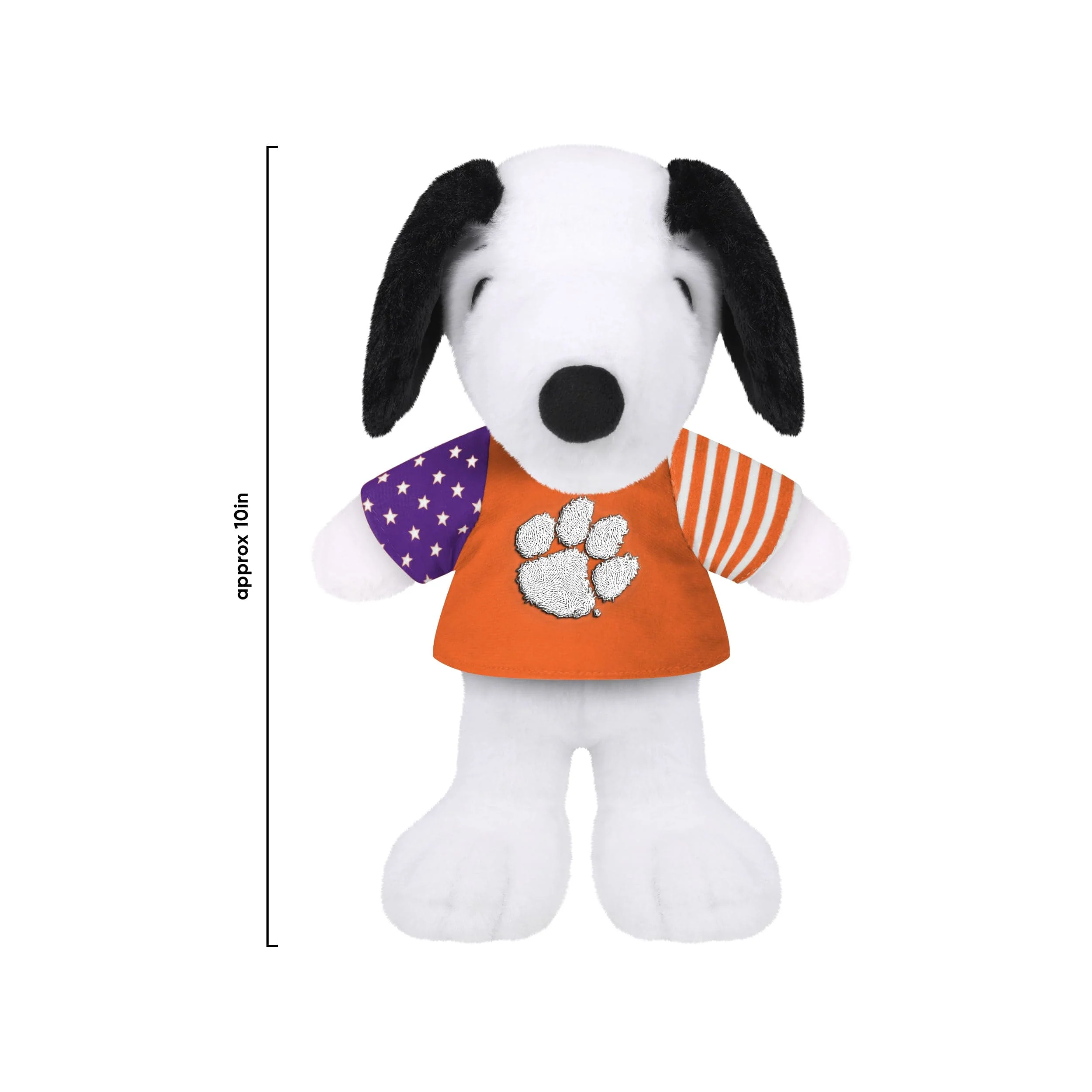 Clemson Tigers NCAA USA Flag Snoopy Peanuts Team Jersey Plush - Image 3