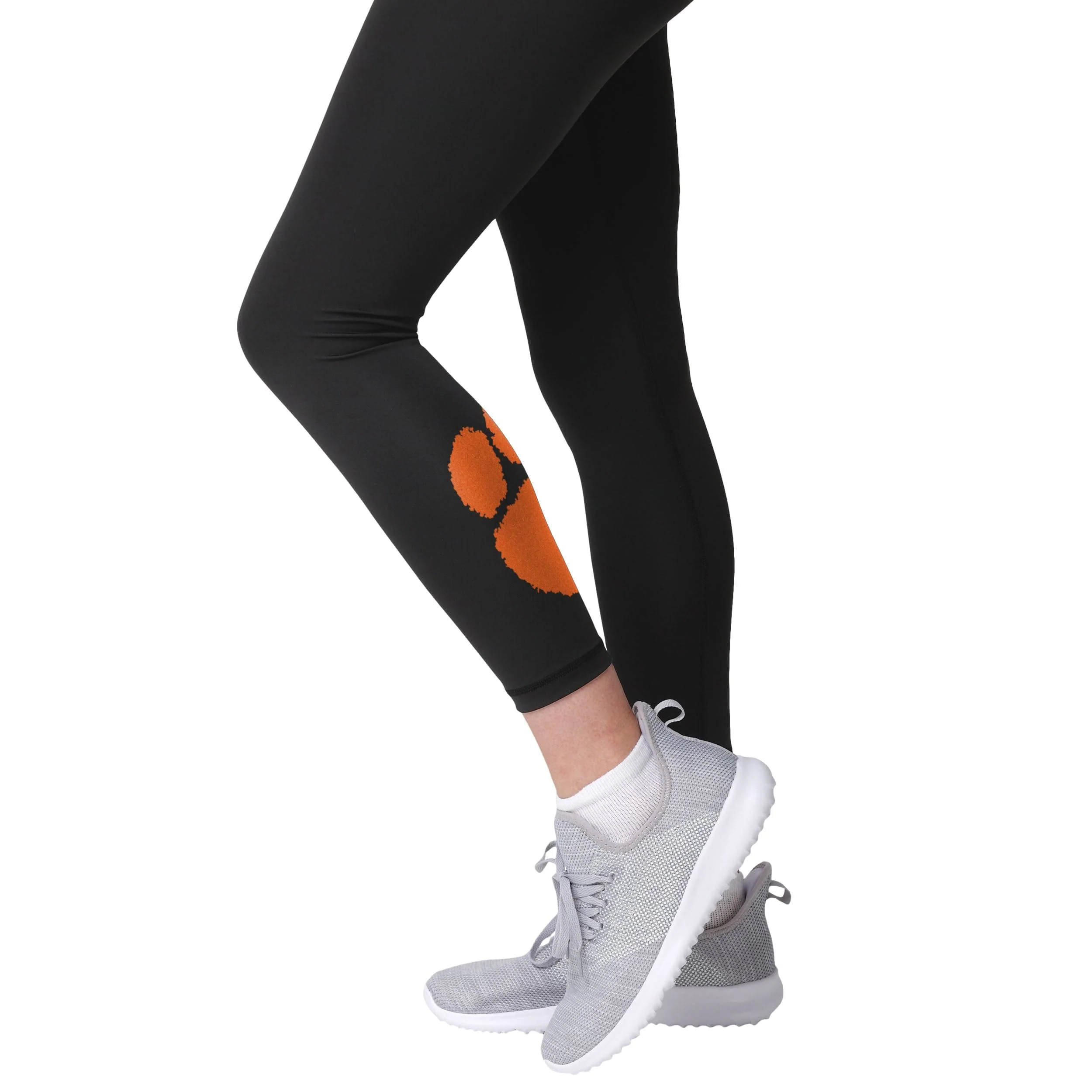 Clemson Tigers NCAA Womens Calf Logo Black Leggings - Image 4