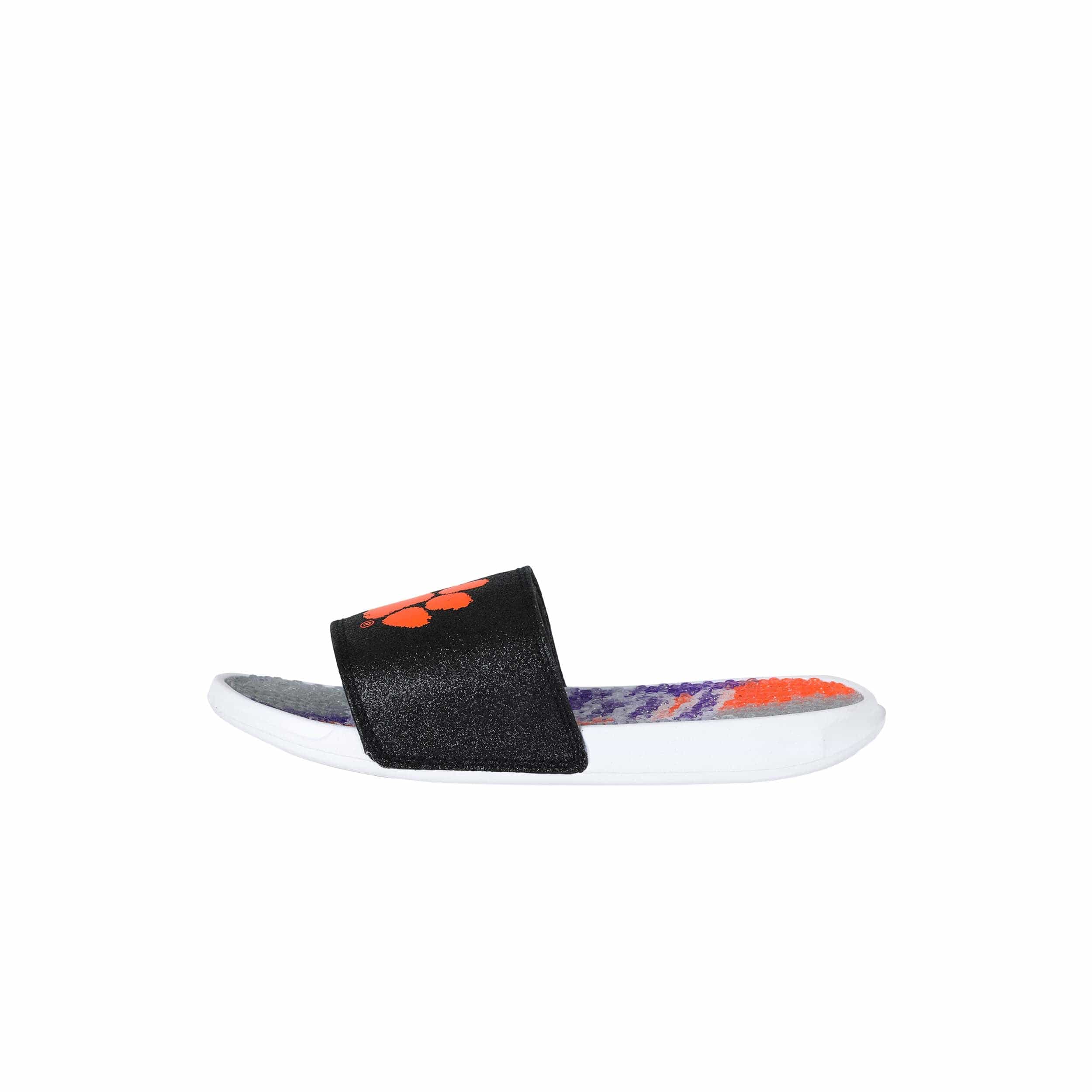 Clemson Tigers NCAA Womens Glitter Gel Slide - Image 5