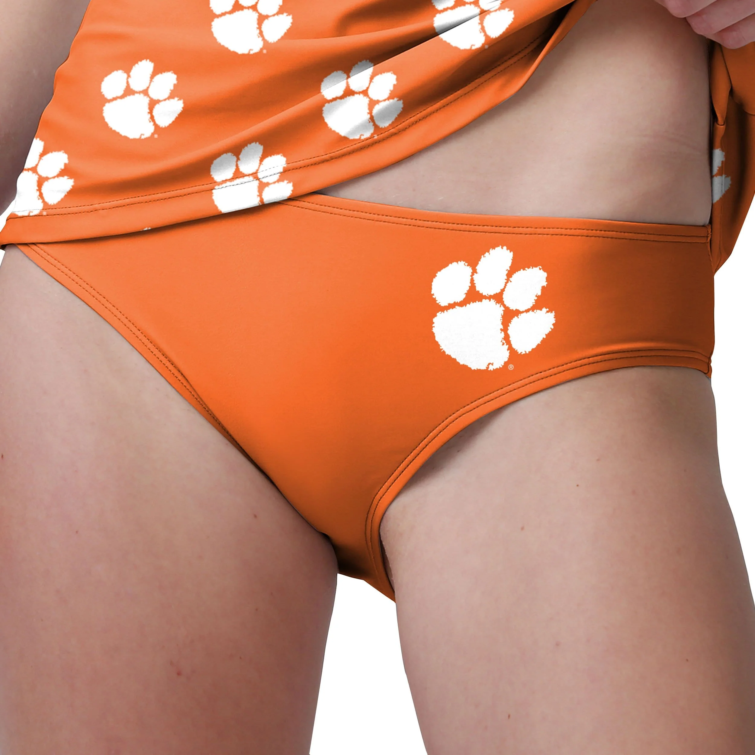 Clemson Tigers NCAA Womens Mini Logo Bikini Bottom - Image 3