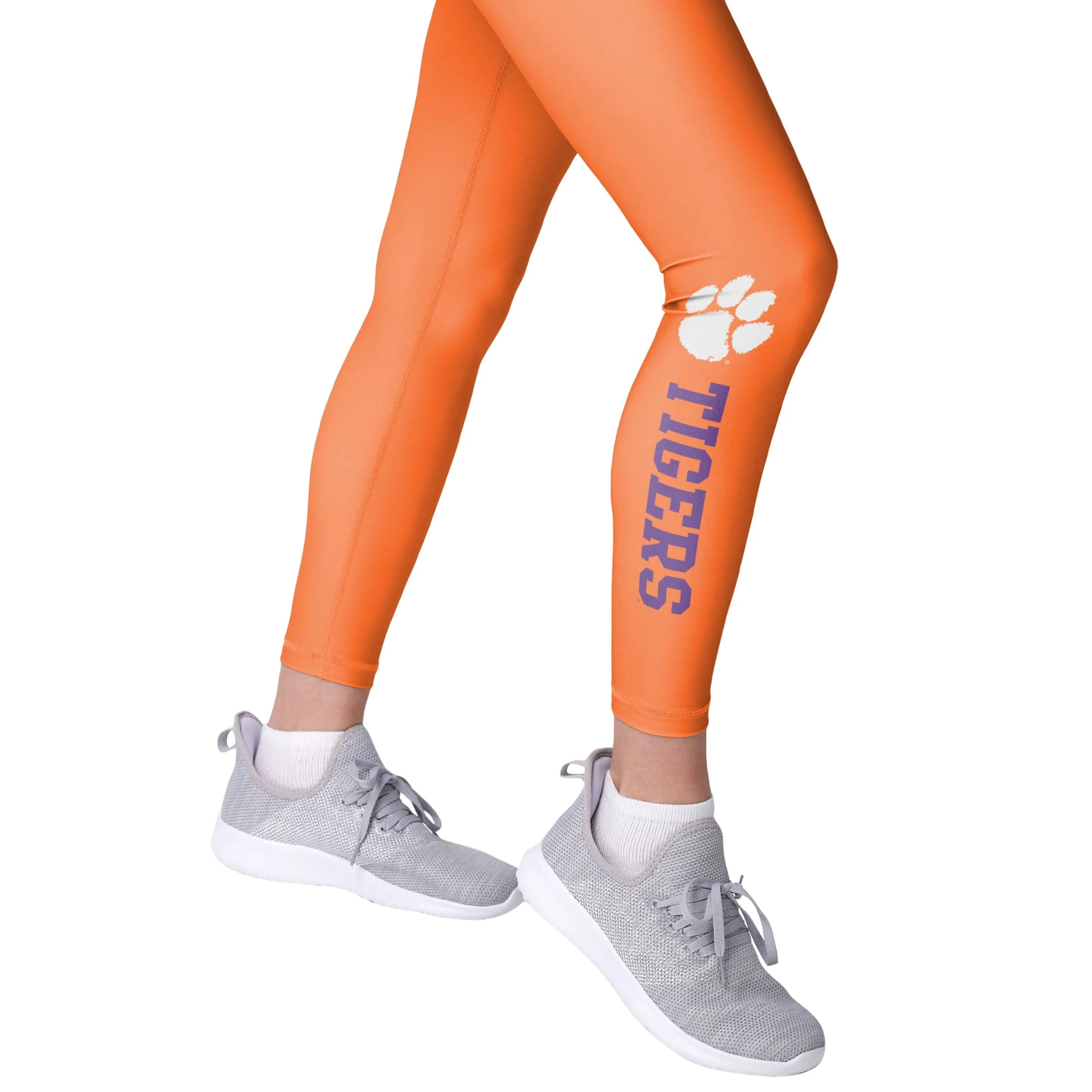 Clemson Tigers NCAA Womens Solid Wordmark Leggings - Image 4