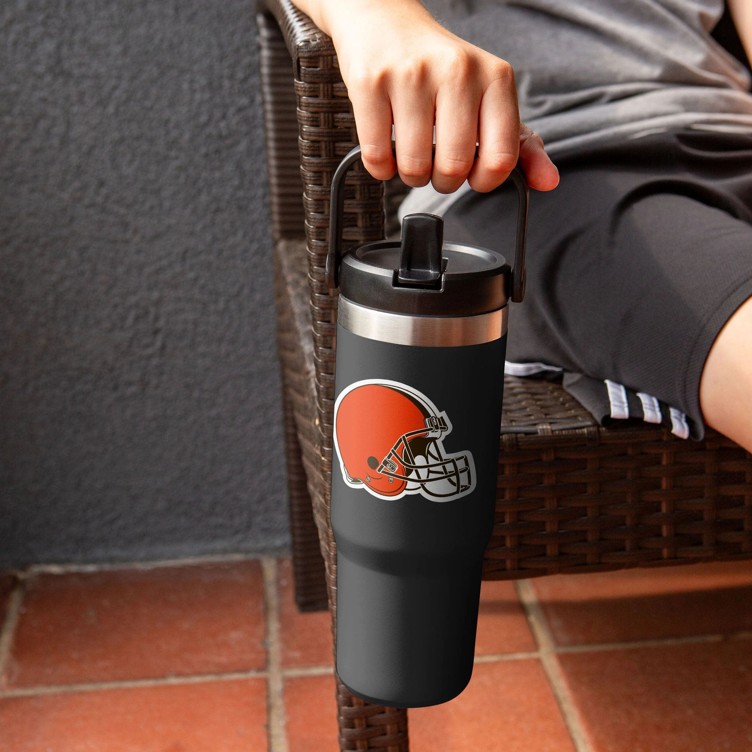 Cleveland Browns NFL 30 oz Straw Tumbler - Image 4