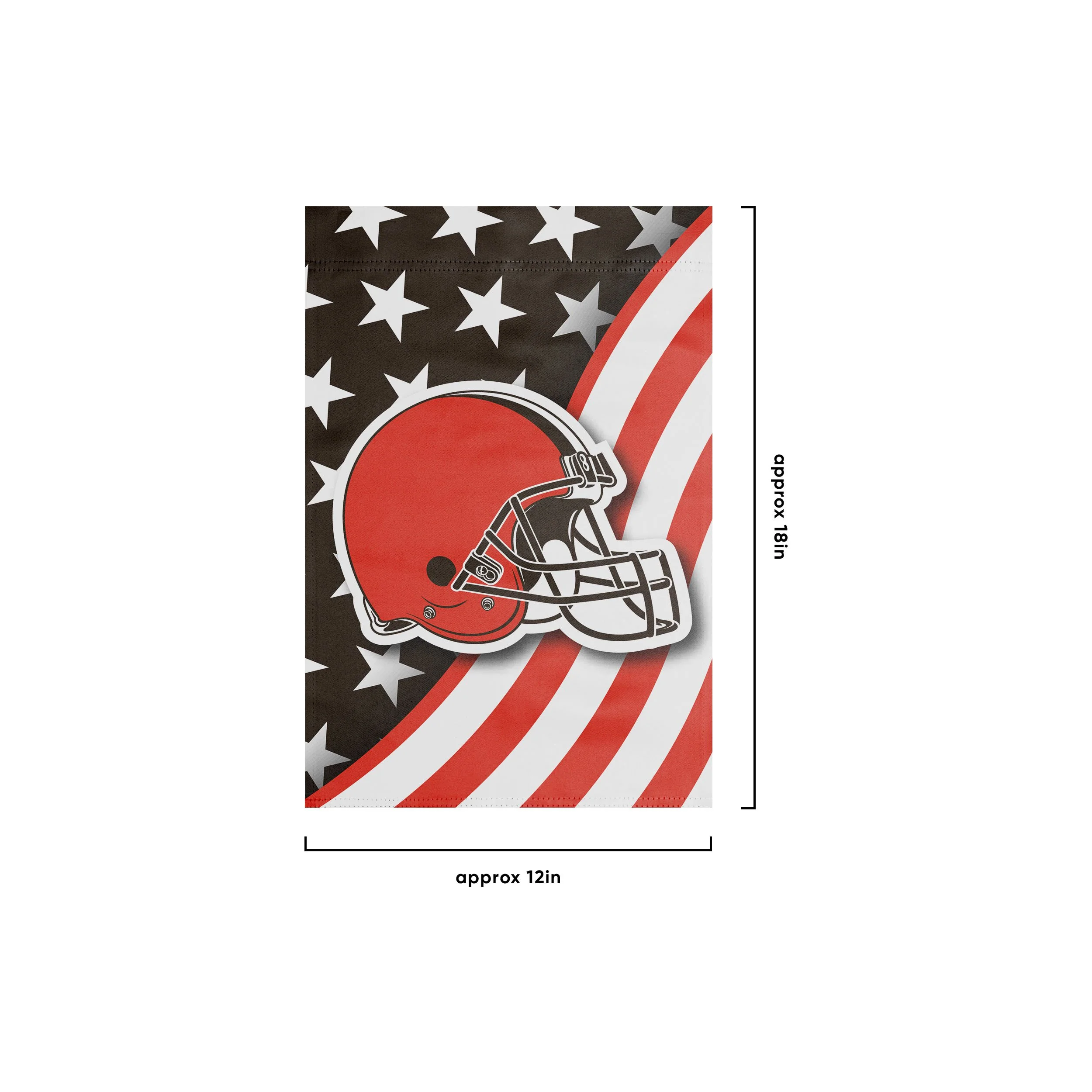 Cleveland Browns NFL Americana Garden Flag - Image 3