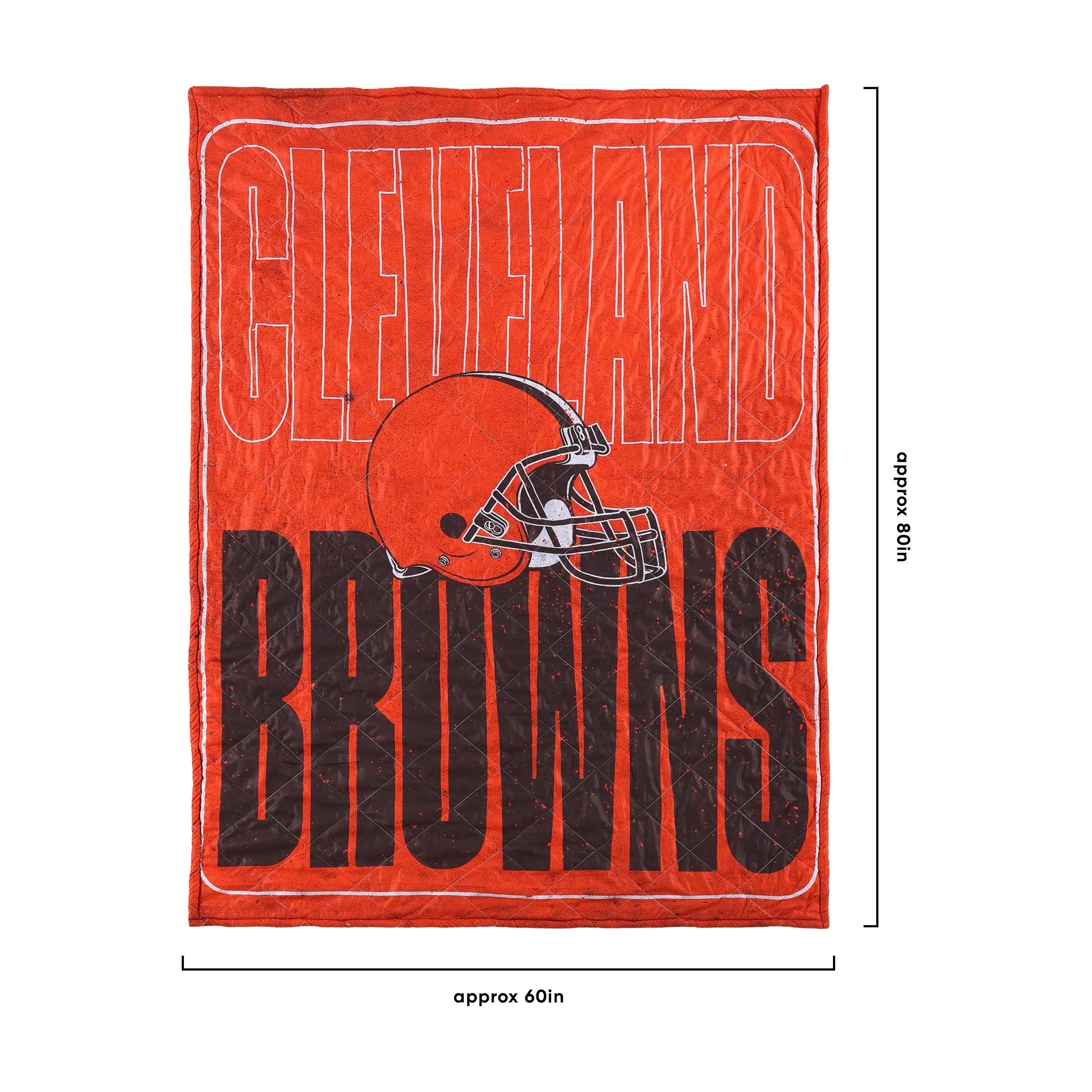 Cleveland Browns NFL Big Game Sherpa Lined Throw Blanket - Image 3
