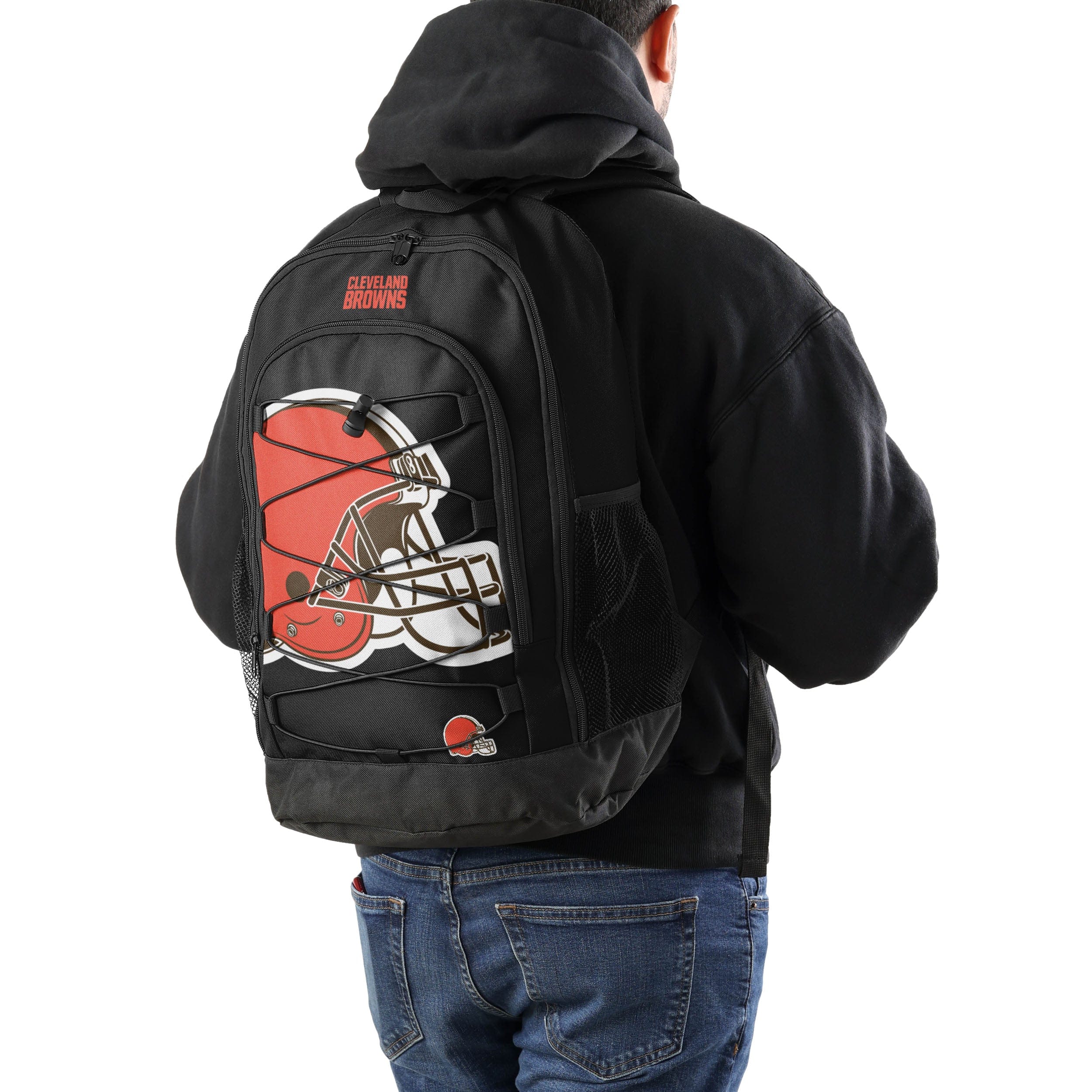 Cleveland Browns NFL Big Logo Bungee Backpack - Image 4