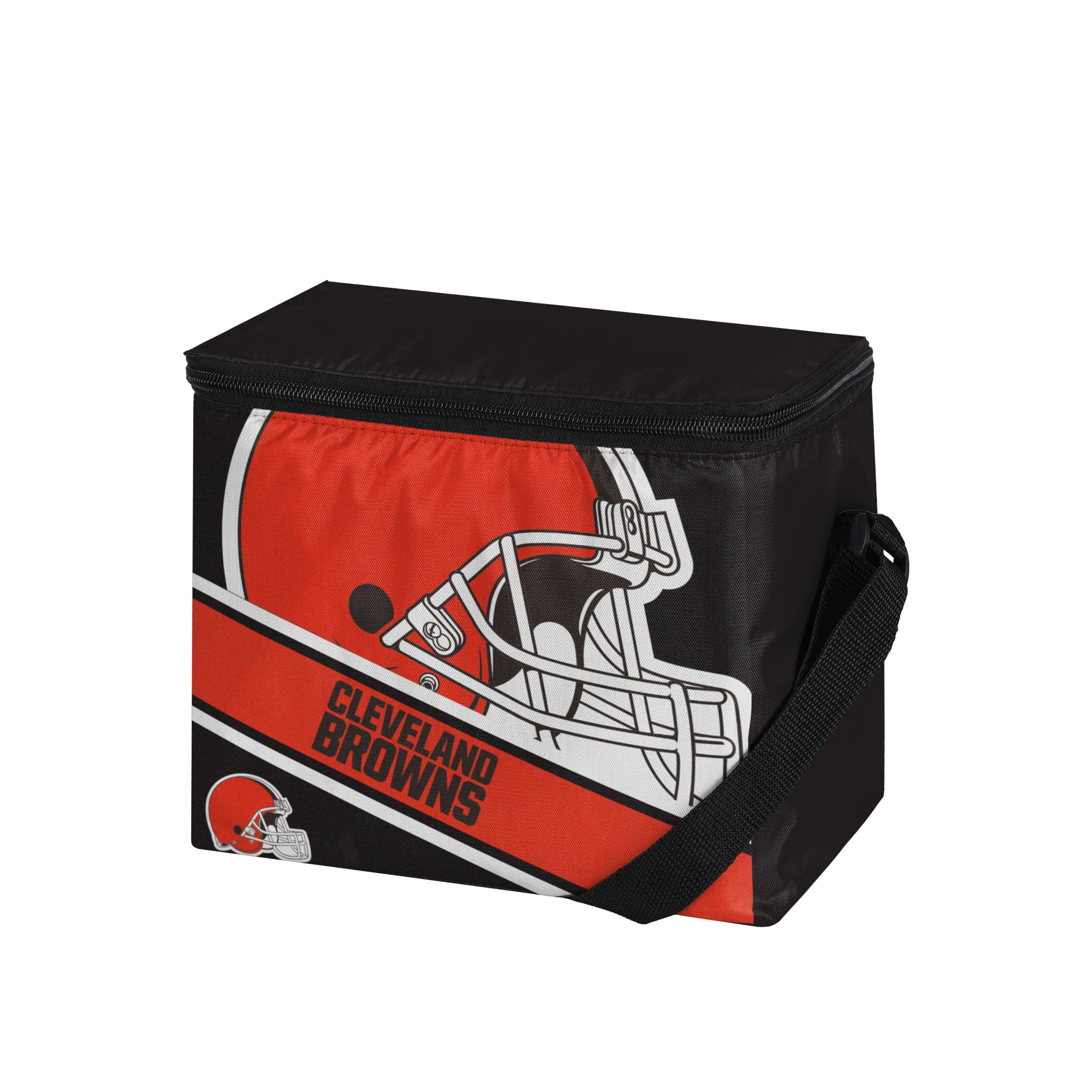 Cleveland Browns NFL Big Logo Stripe 6 Pack Cooler - Image 2