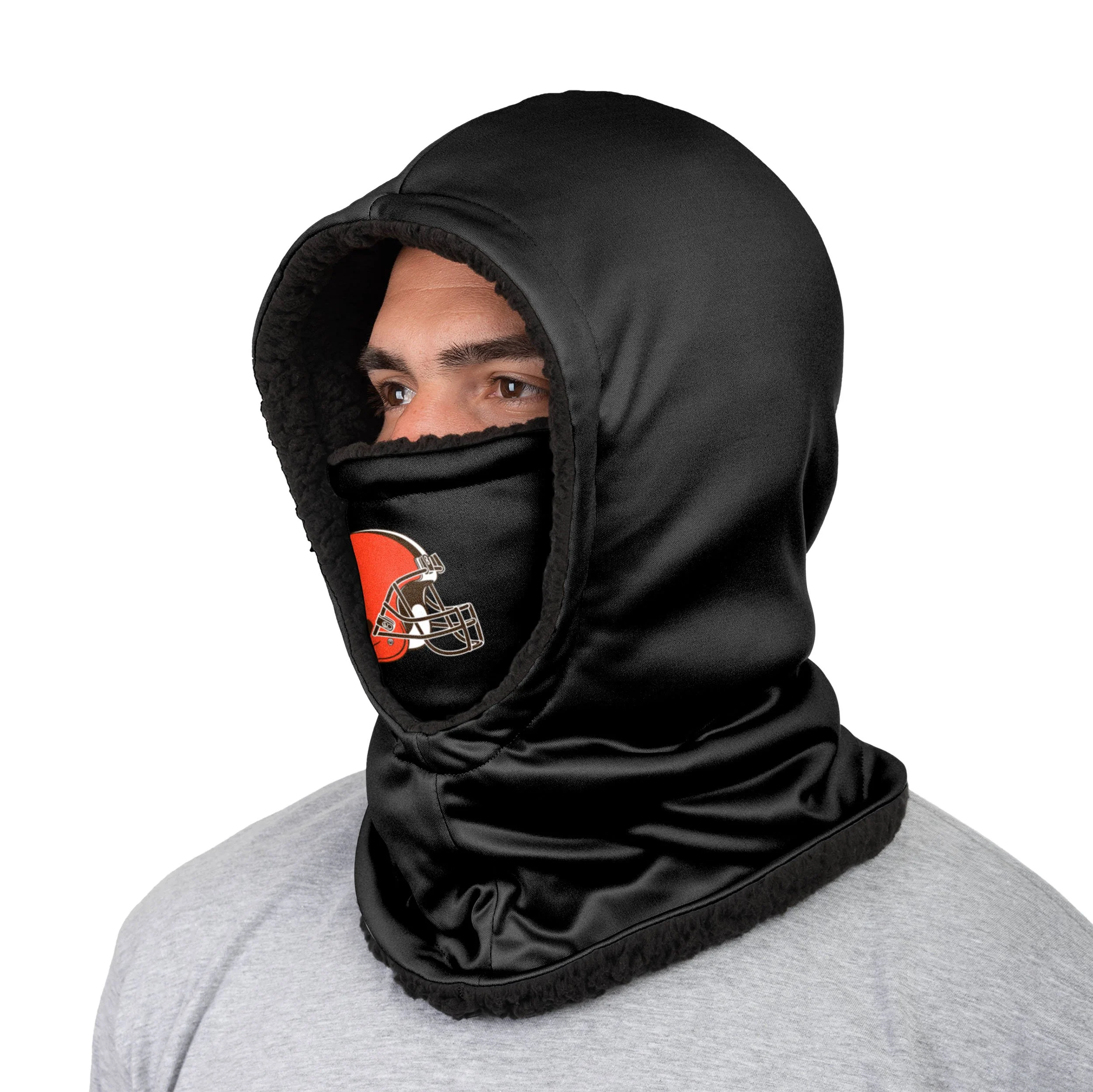 Cleveland Browns NFL Black Hooded Gaiter - Image 2