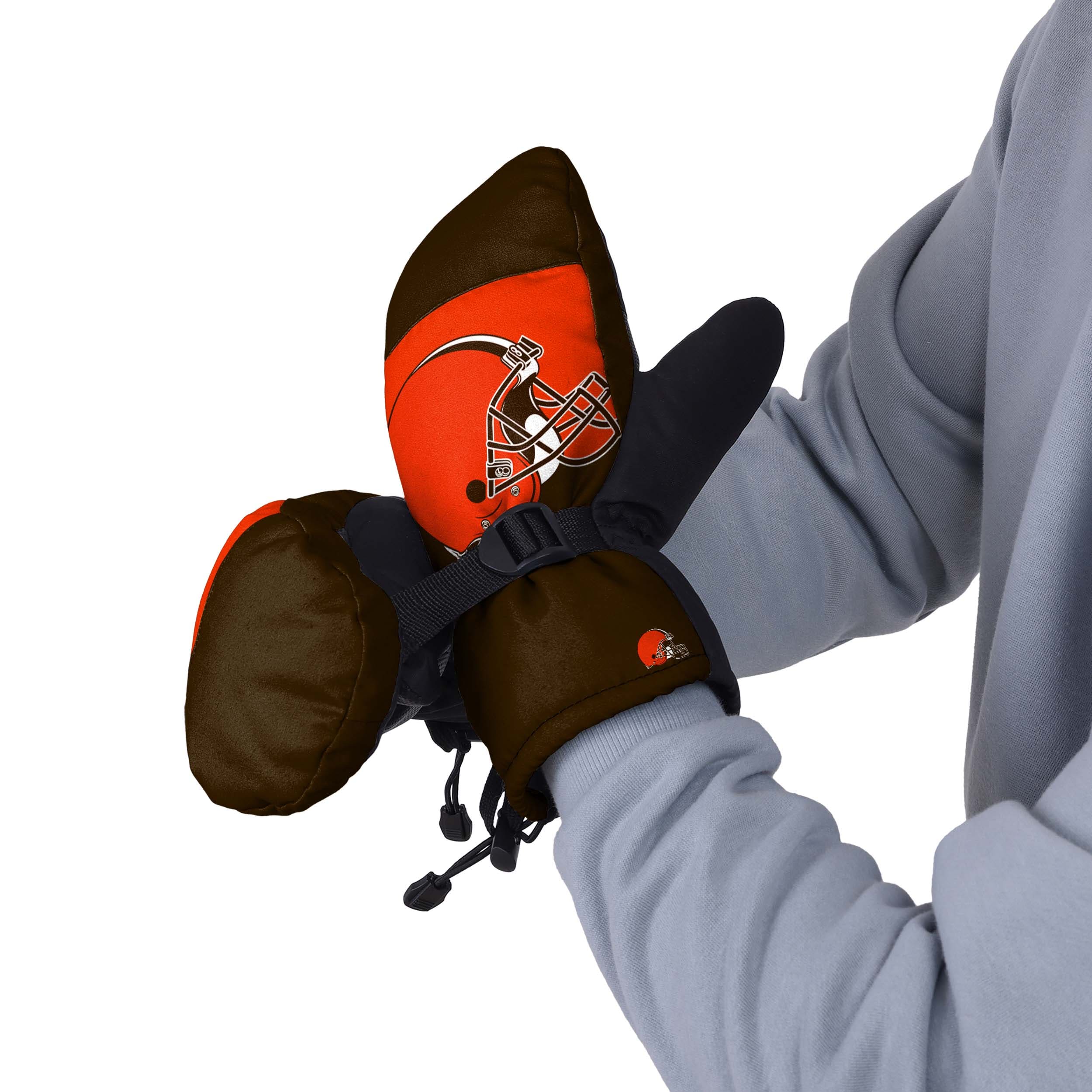 Cleveland Browns NFL Frozen Tundra Insulated Mittens - Image 2