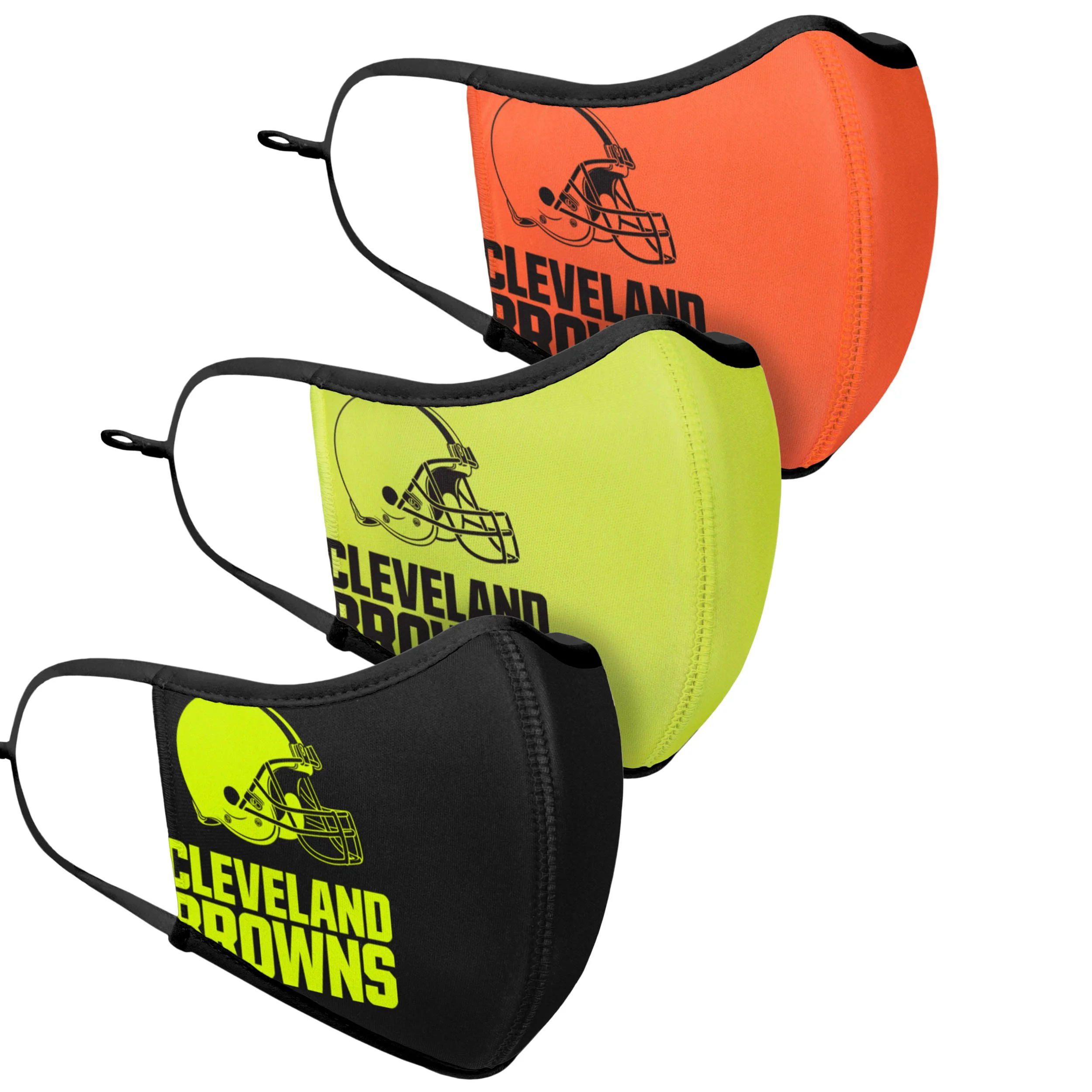 Cleveland Browns NFL Highlights Sport 3 Pack Face Cover - Image 3