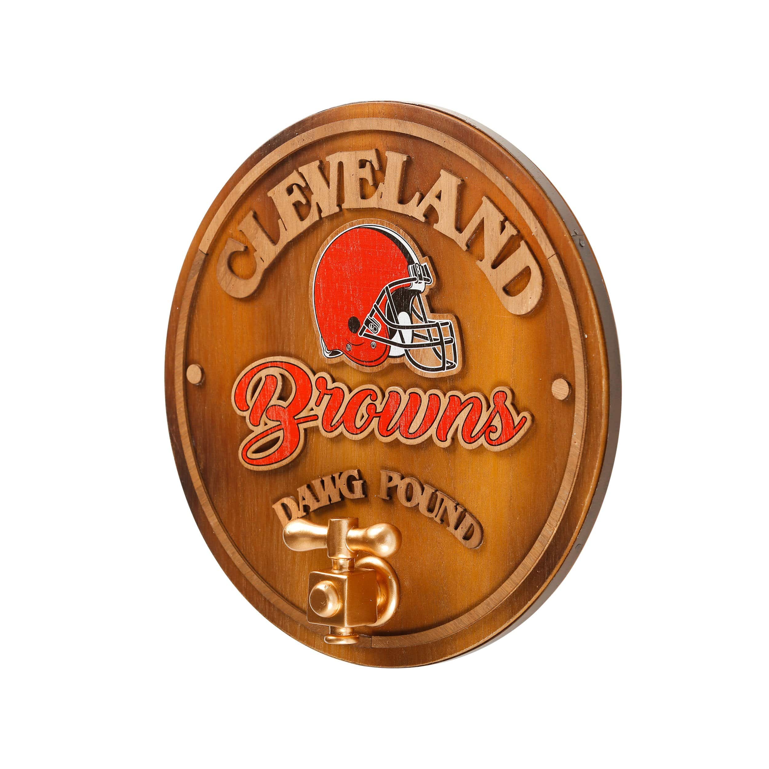 Cleveland Browns NFL Keg Tap Sign - Image 2