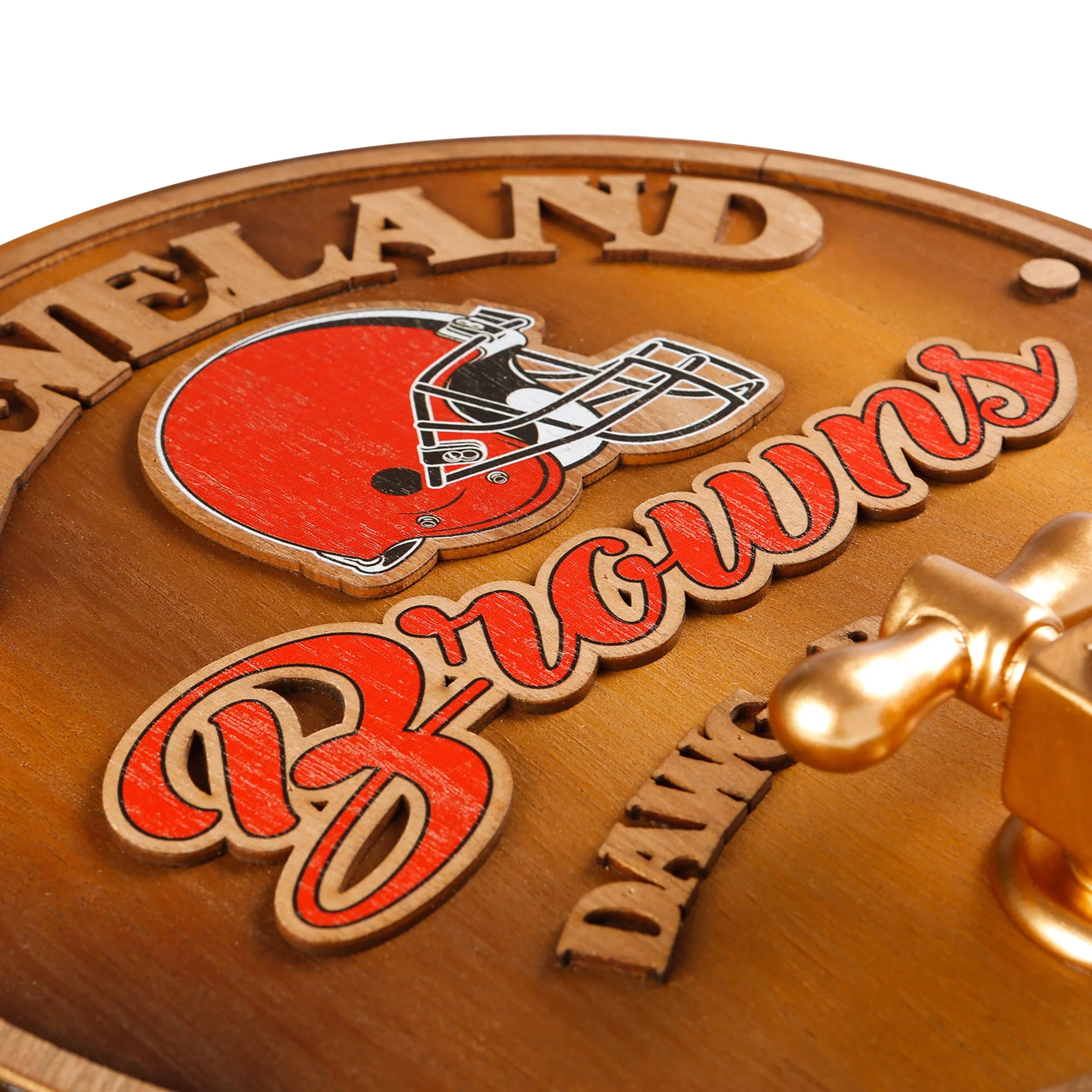 Cleveland Browns NFL Keg Tap Sign - Image 4