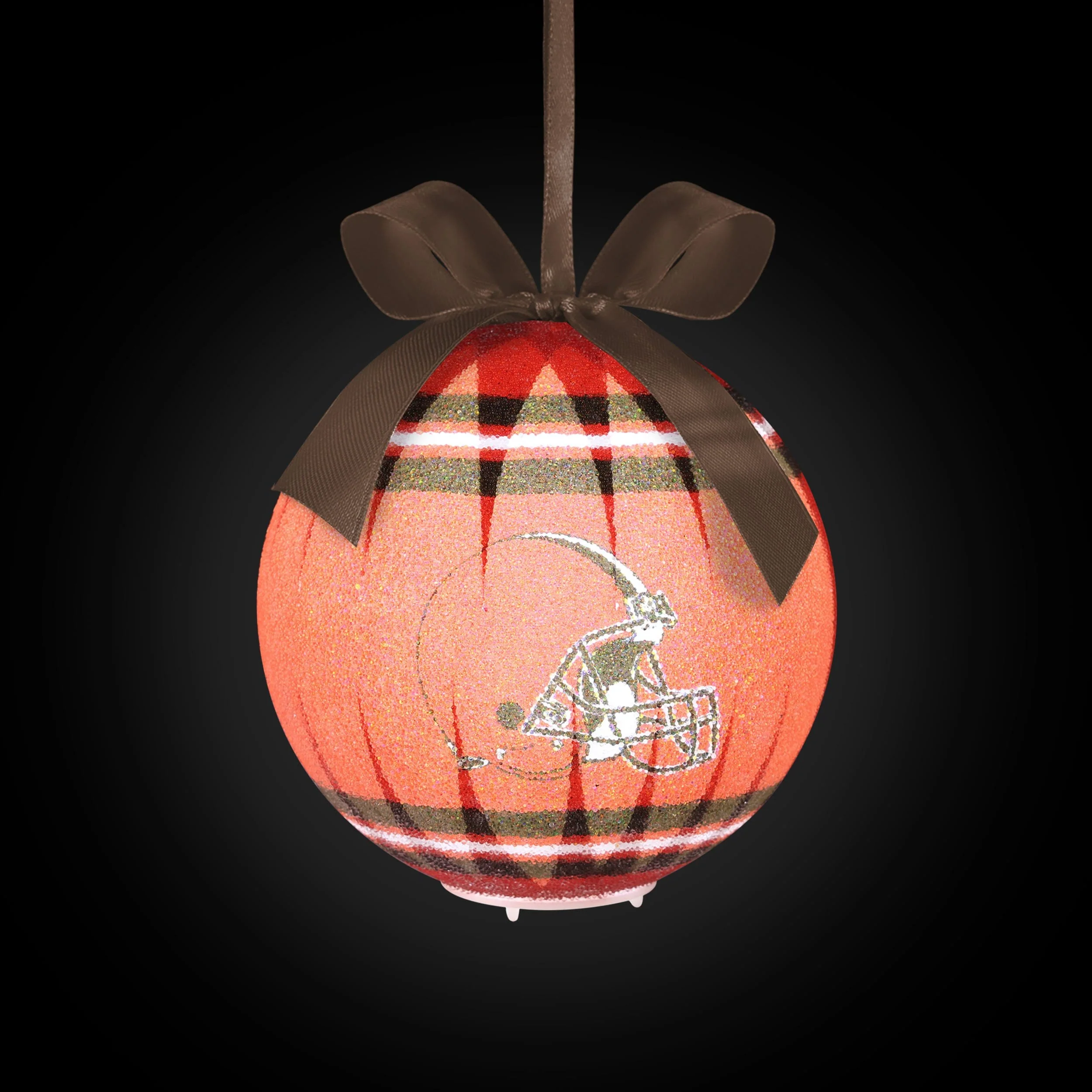 Cleveland Browns NFL LED Shatterproof Ball Ornament - Image 2