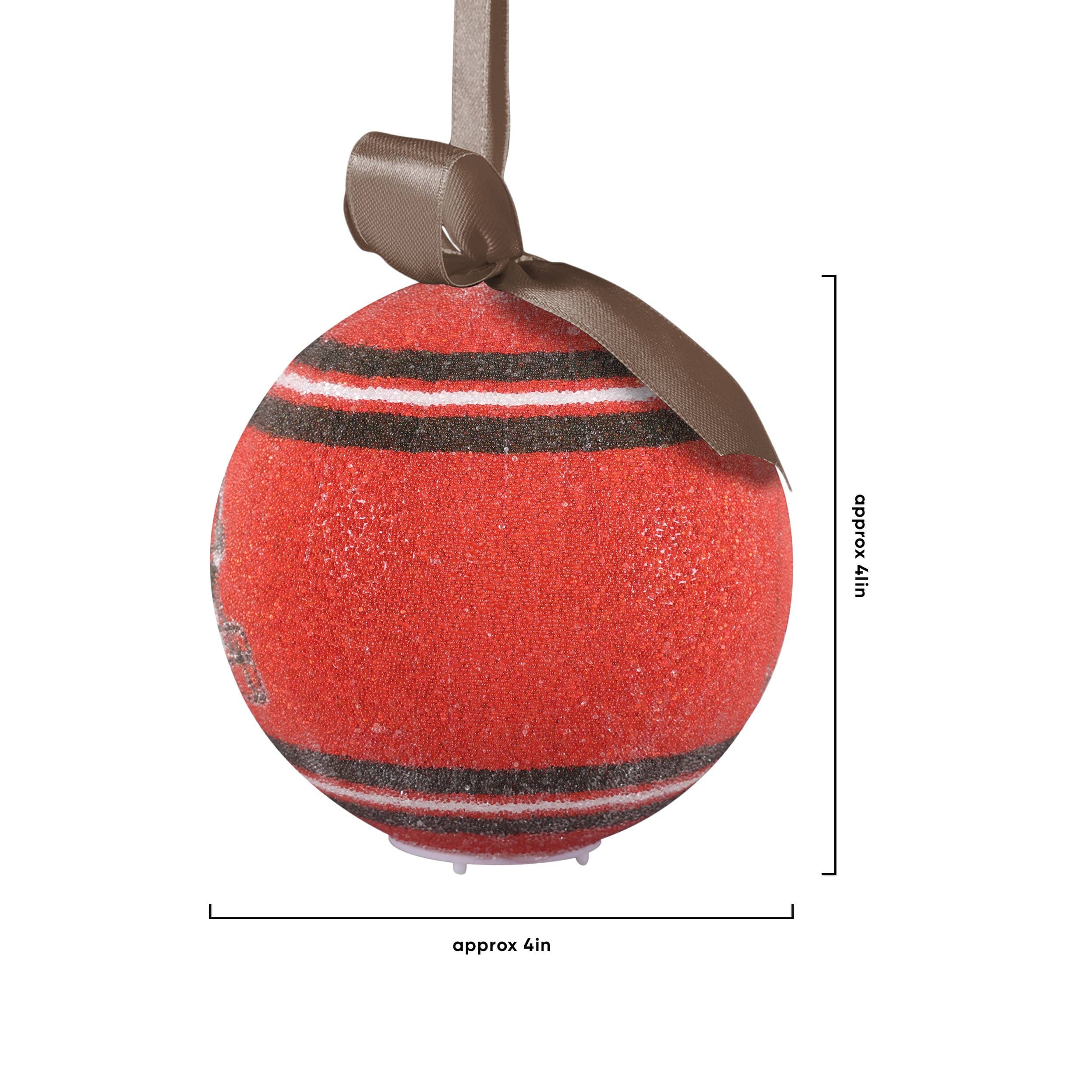 Cleveland Browns NFL LED Shatterproof Ball Ornament - Image 4