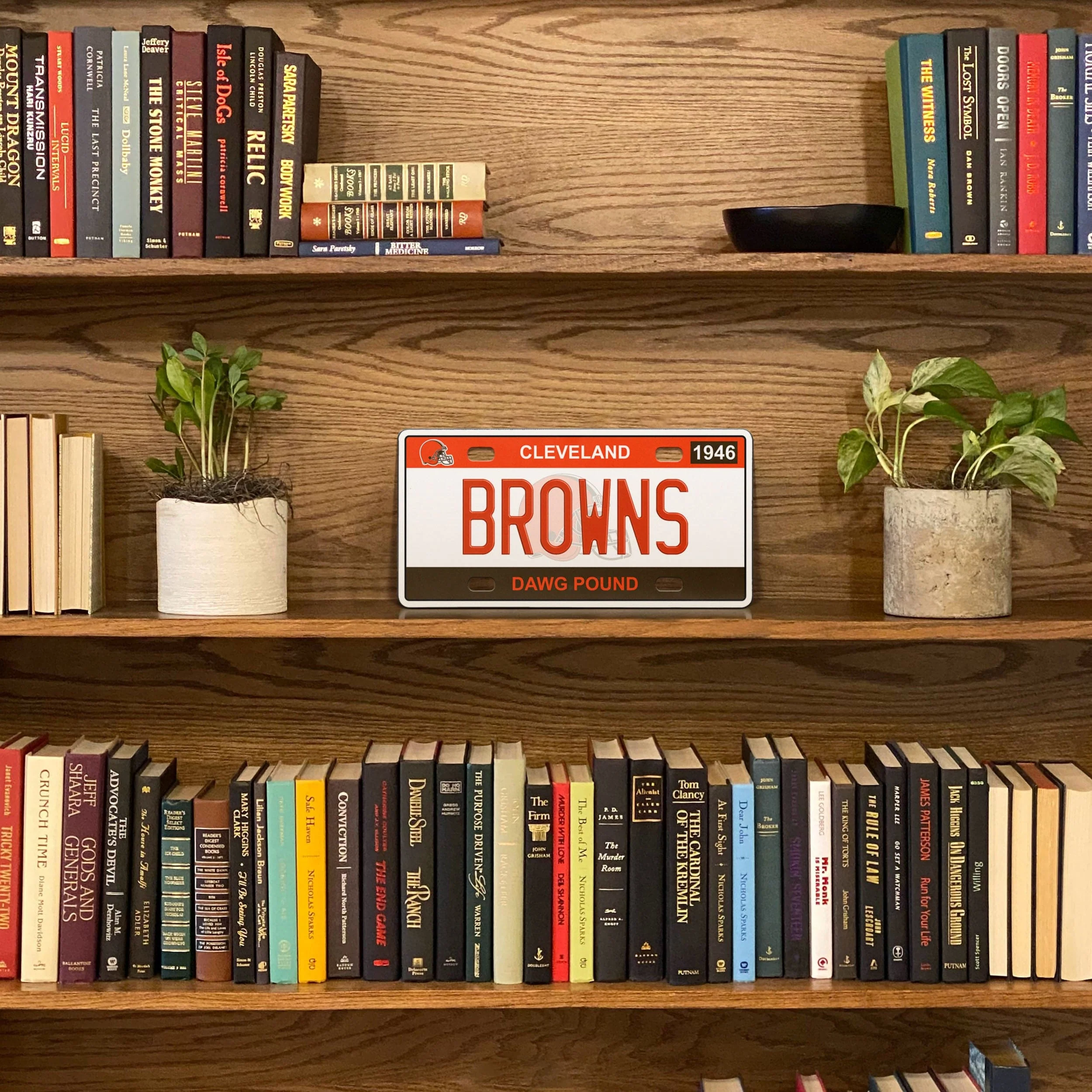 Cleveland Browns NFL License Plate Wall Sign - Image 3