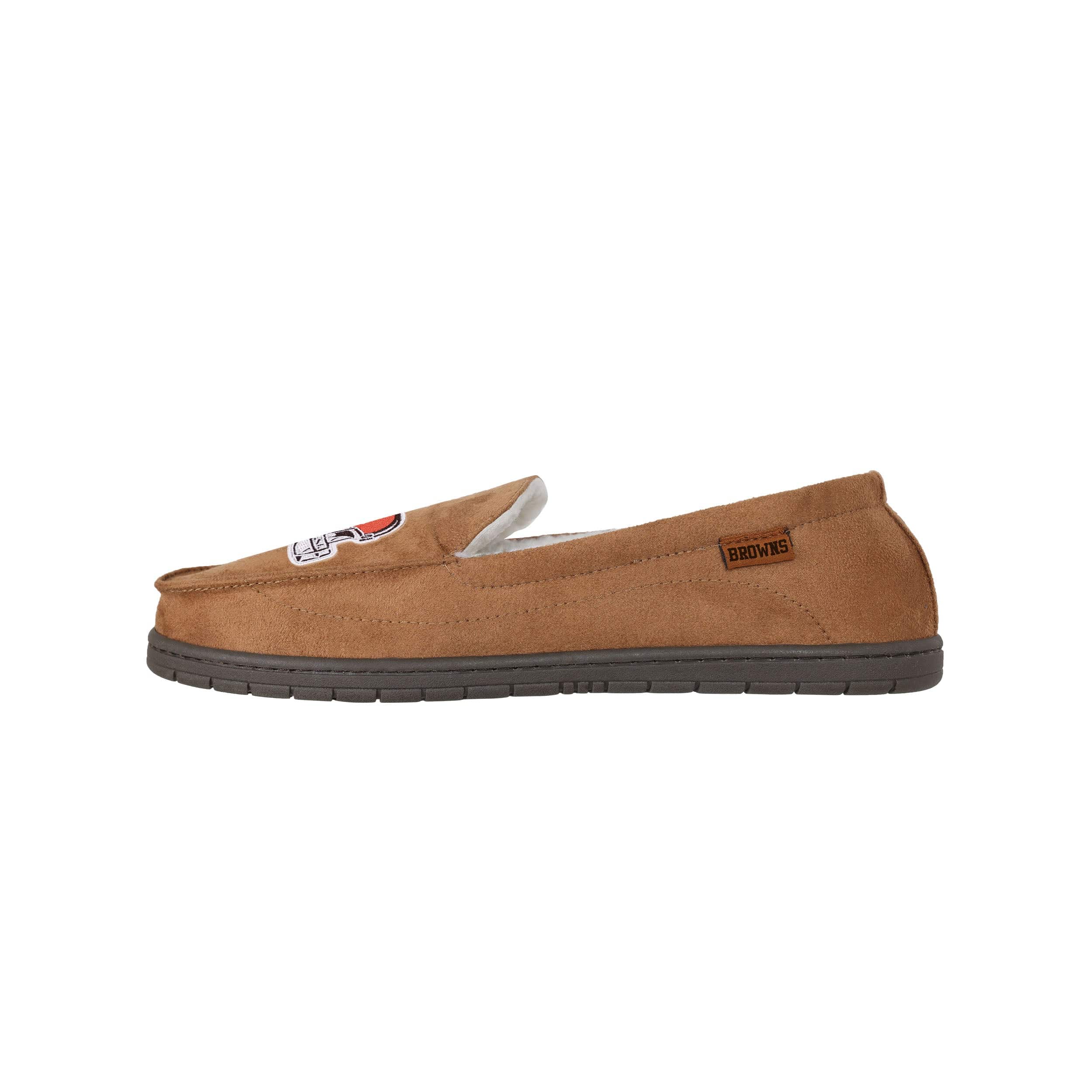 Cleveland Browns NFL Mens Beige Moccasin Slipper - Image 2