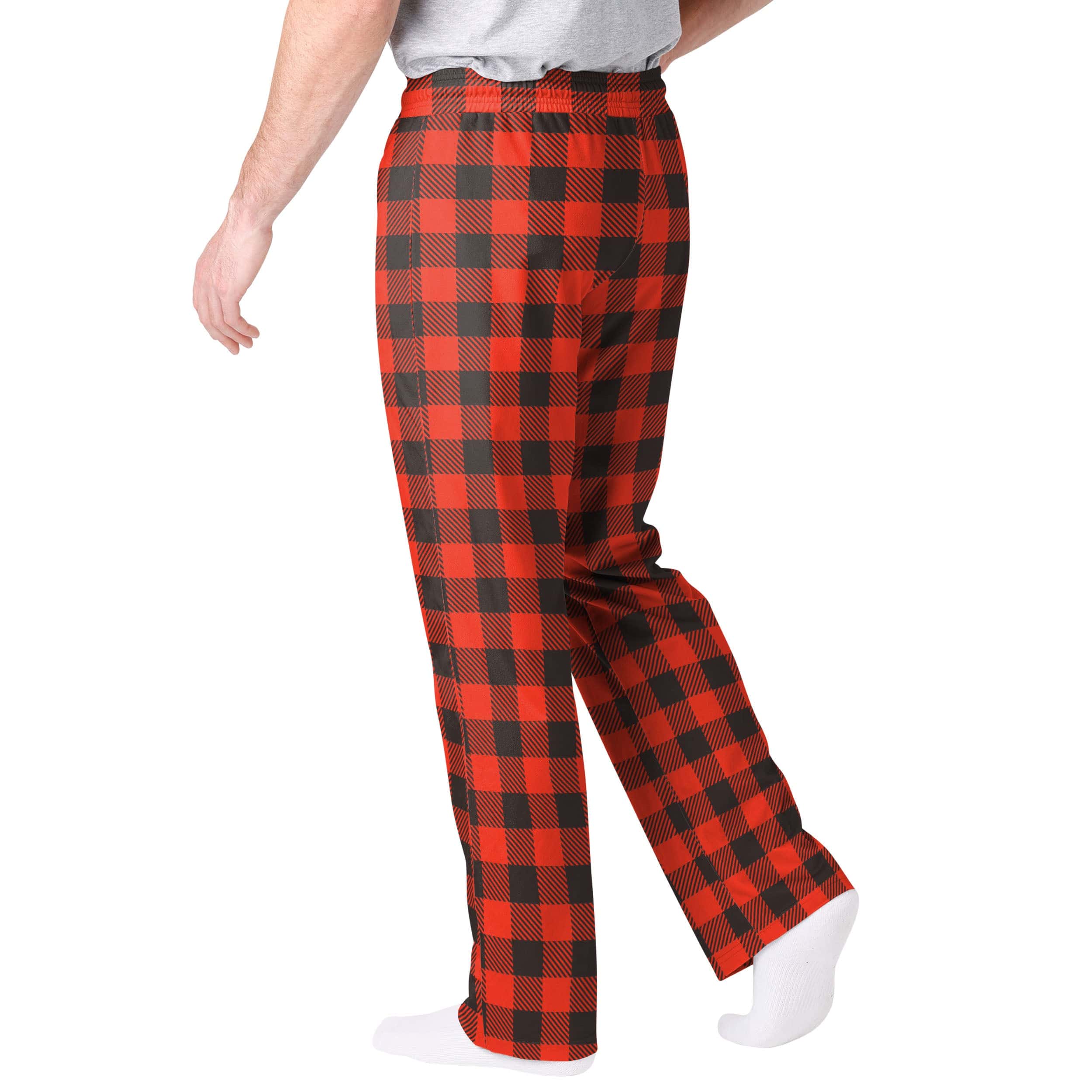 Cleveland Browns NFL Mens Buffalo Check Lounge Pants - Image 2