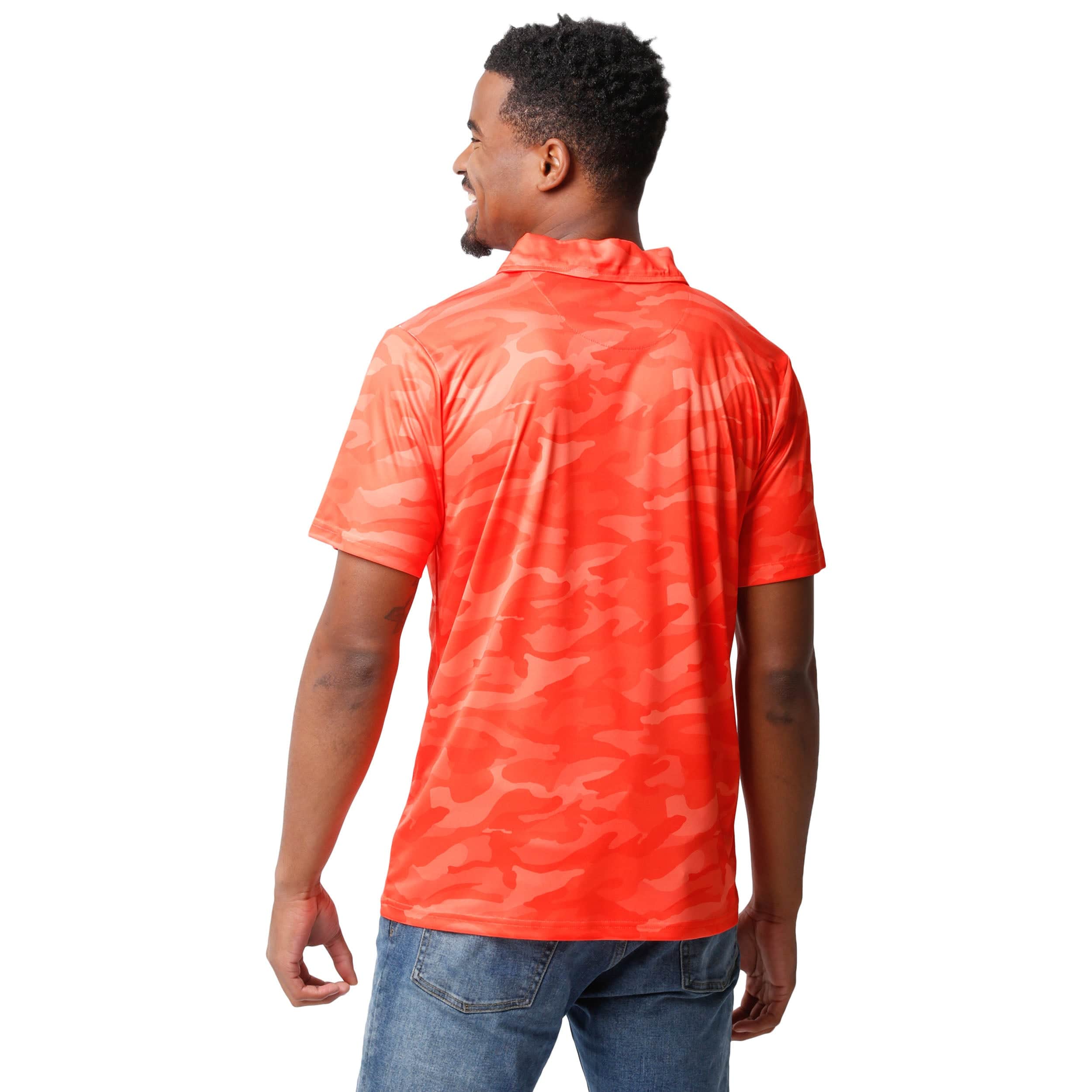 Cleveland Browns NFL Mens Color Camo Polyester Polo - Image 3