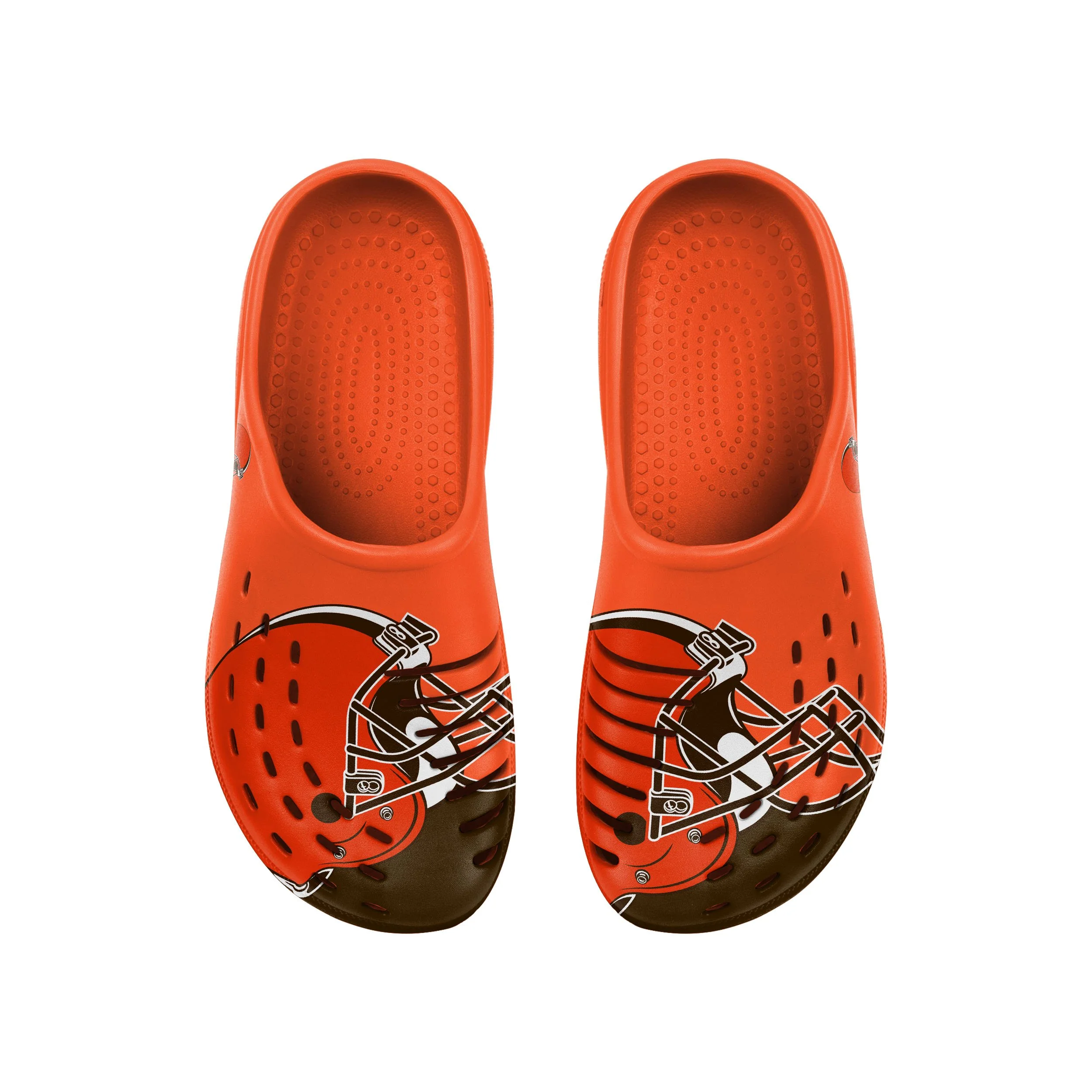 Cleveland Browns NFL Mens Colorblock Big Logo Clog - Image 4
