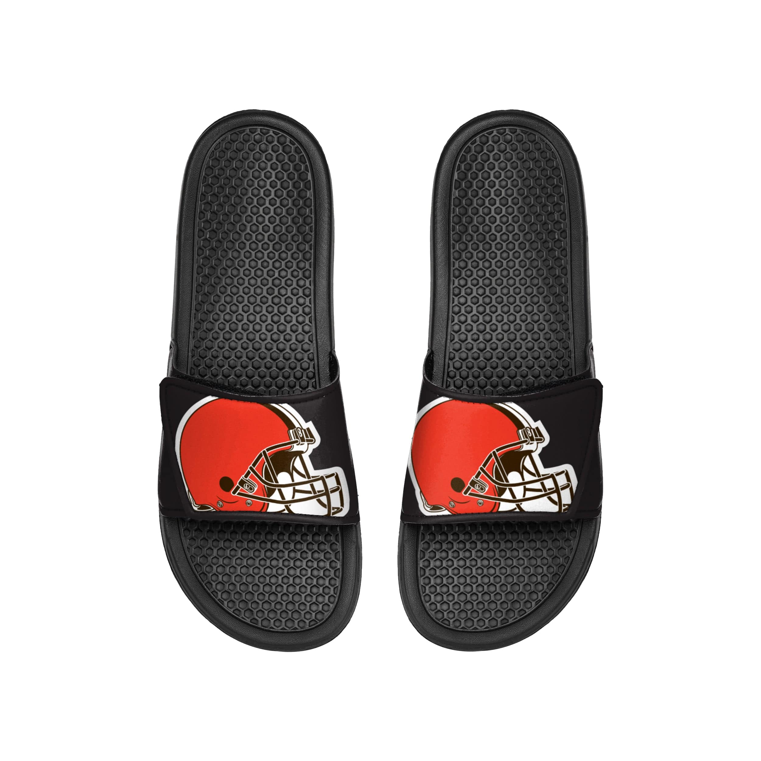 Cleveland Browns NFL Mens Cropped Big Logo Slide - Image 2