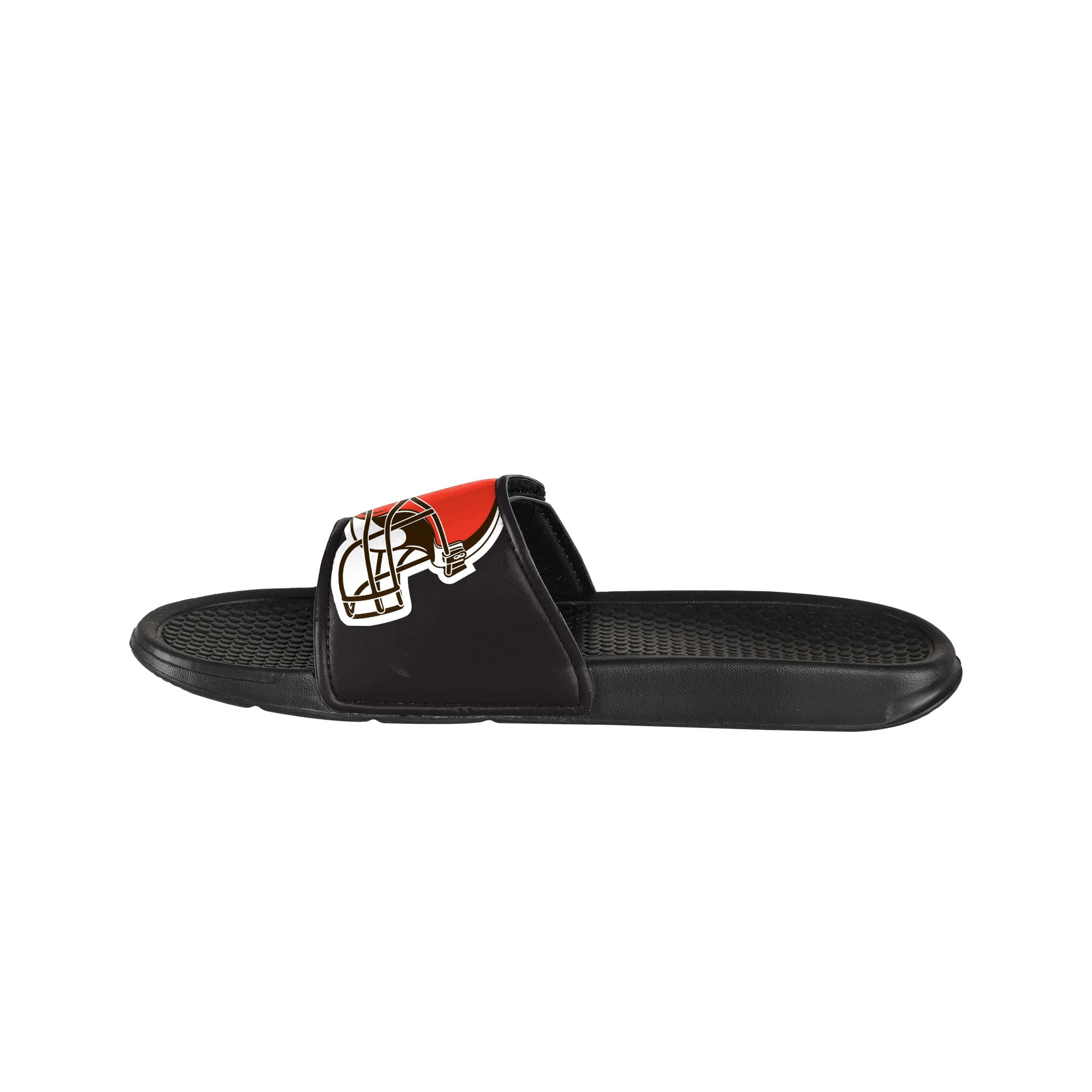 Cleveland Browns NFL Mens Cropped Big Logo Slide - Image 3