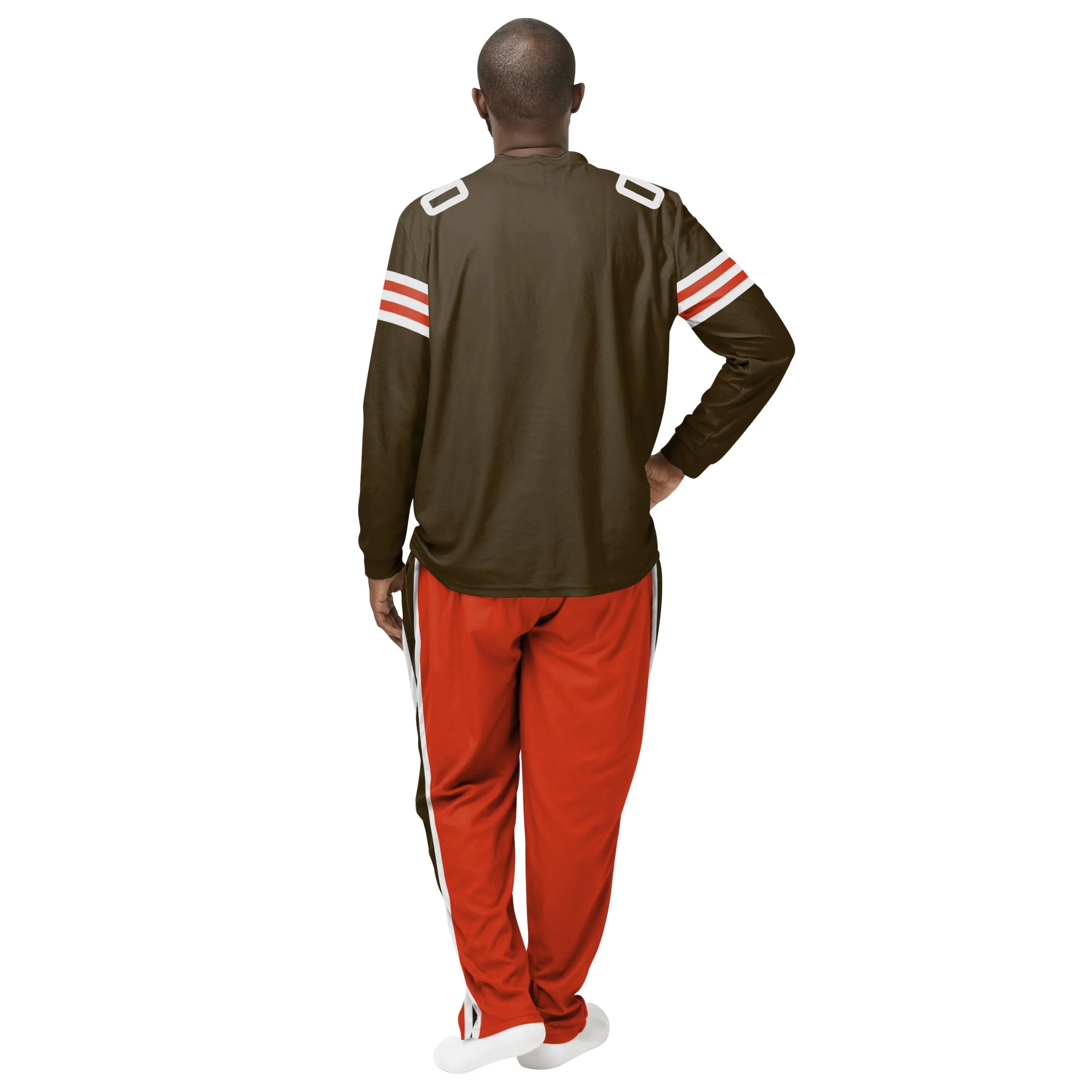 Cleveland Browns NFL Mens Gameday Ready Pajama Set - Image 2