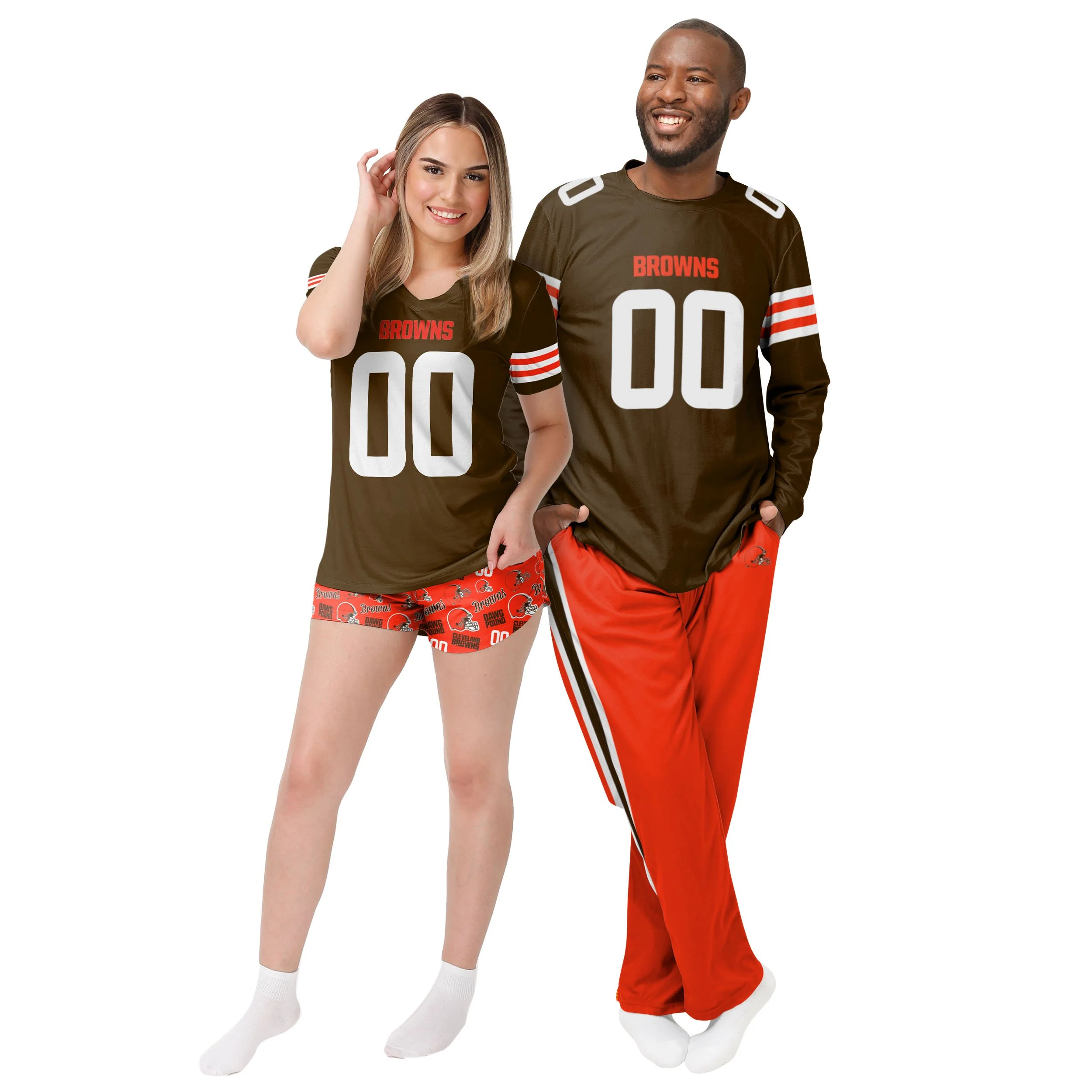 Cleveland Browns NFL Mens Gameday Ready Pajama Set - Image 3