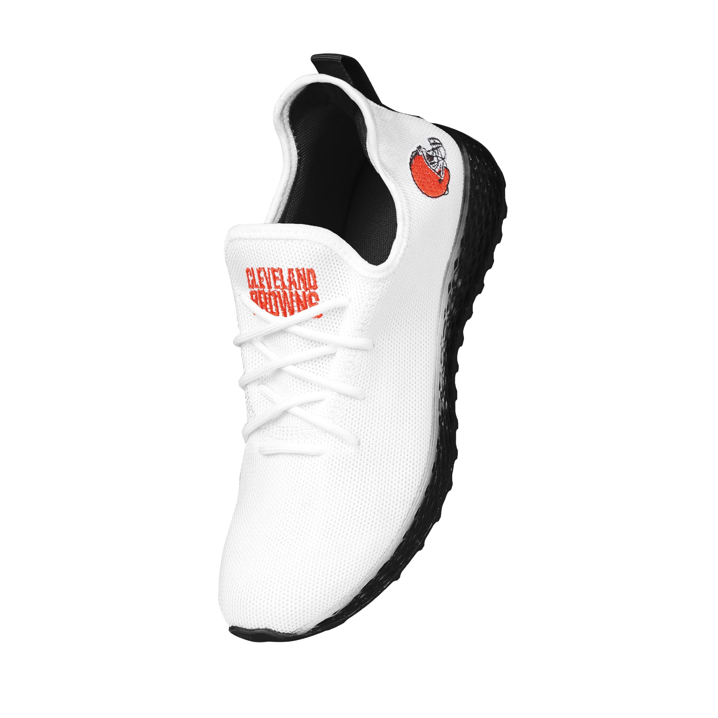 Cleveland Browns NFL Mens Gradient Midsole White Sneakers - Image 2