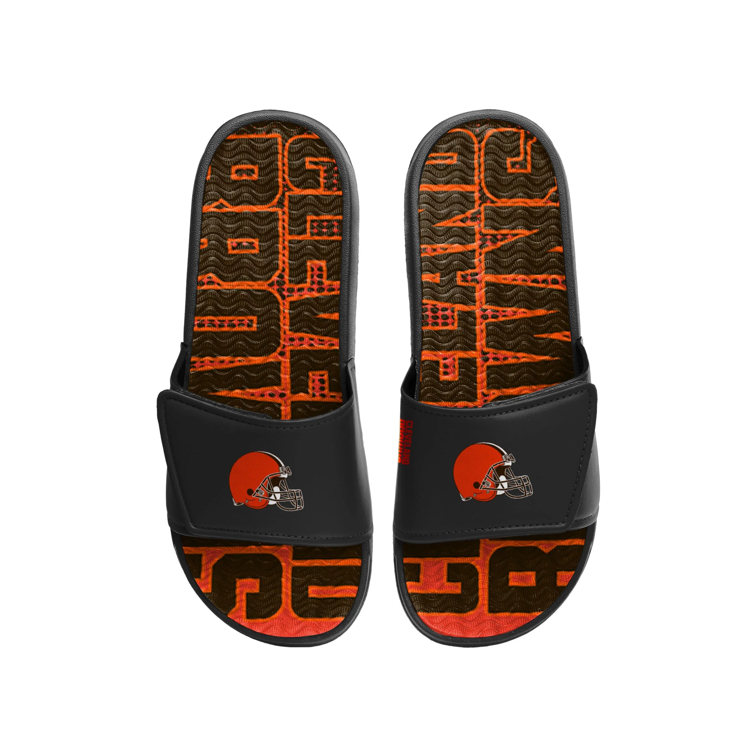 Cleveland Browns NFL Mens Gradient Wordmark Gel Slide - Image 2