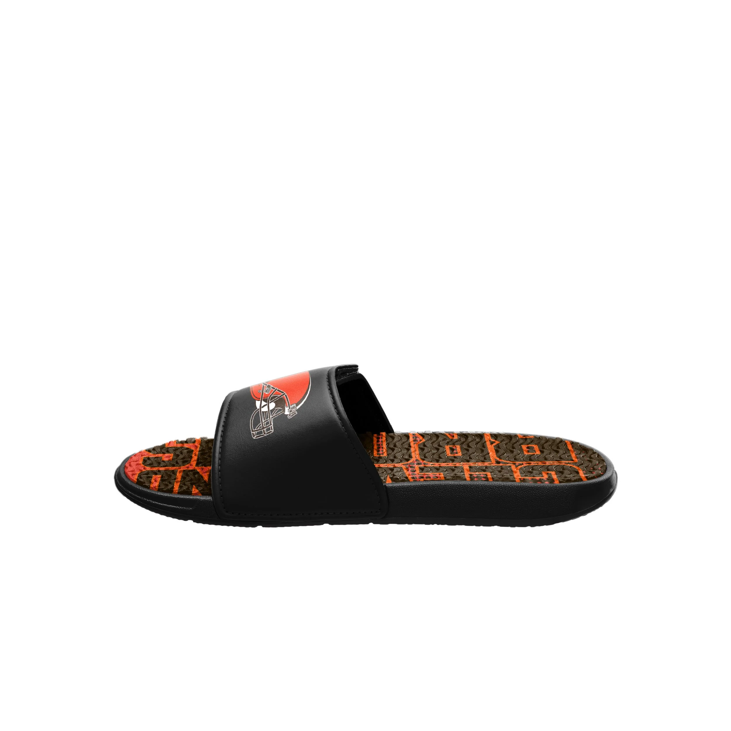 Cleveland Browns NFL Mens Gradient Wordmark Gel Slide - Image 4