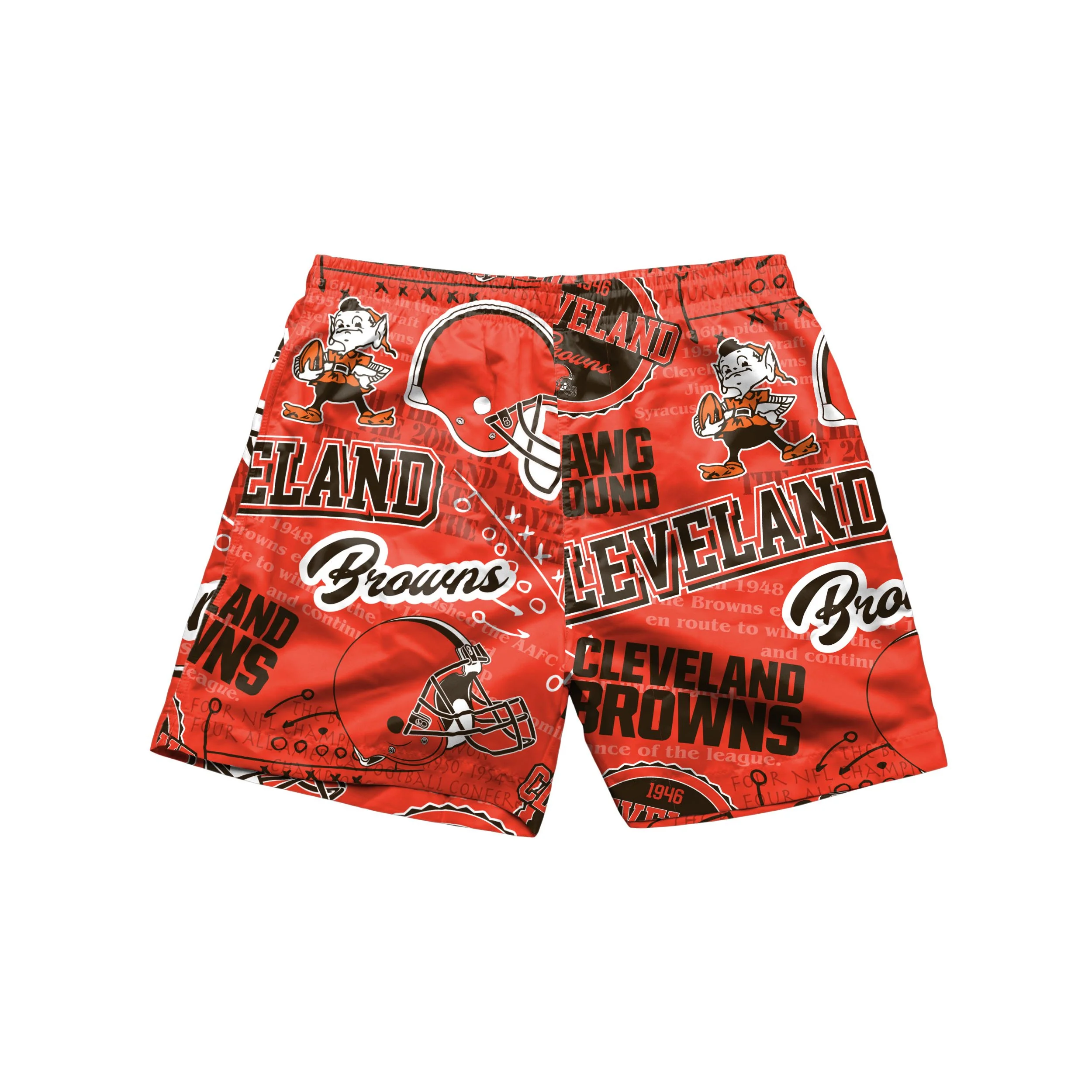 Cleveland Browns NFL Mens Logo Rush Swimming Trunks - Image 4