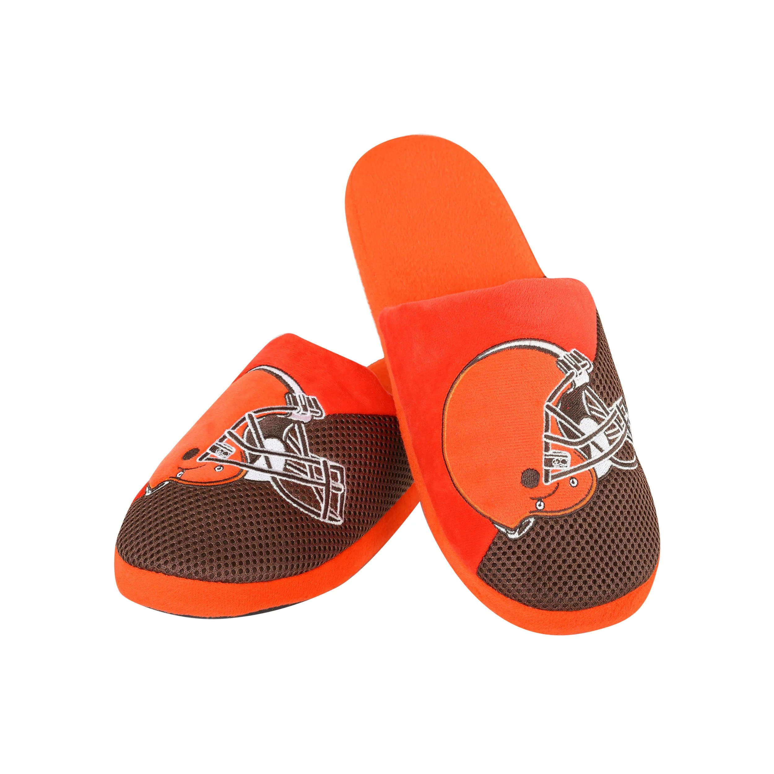 Cleveland Browns NFL Mens Logo Staycation Slippers