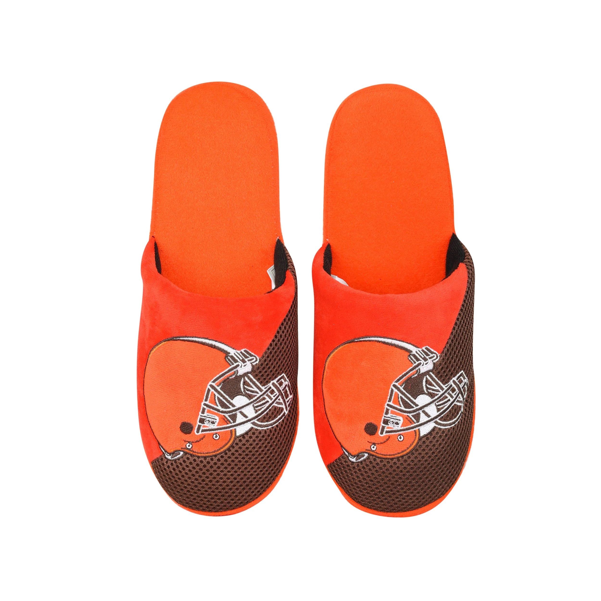 Cleveland Browns NFL Mens Logo Staycation Slippers - Image 4