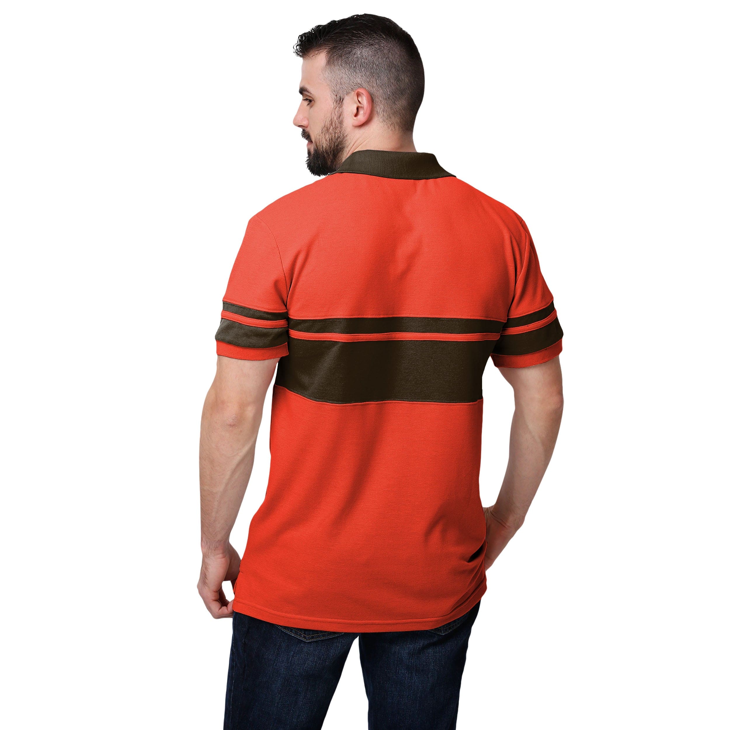 Cleveland Browns NFL Mens Original Rugby Stripe Polo - Image 2