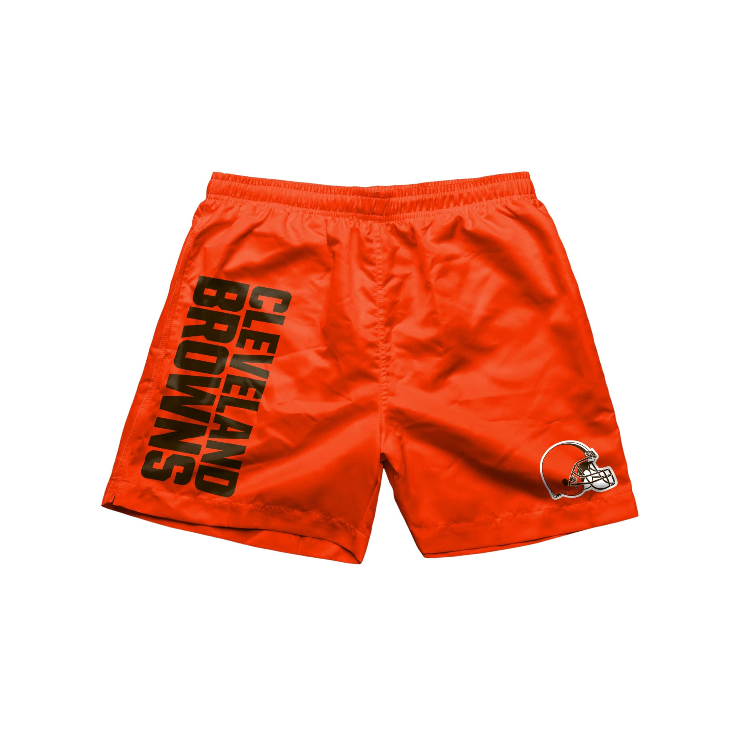 Cleveland Browns NFL Mens Solid Wordmark 5.5" Swimming Trunks - Image 4