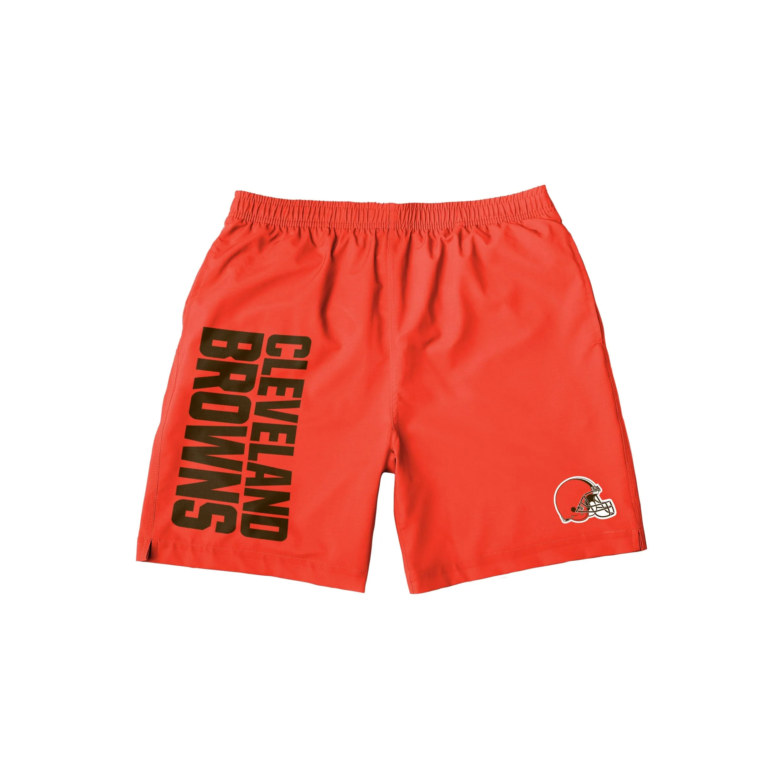 Cleveland Browns NFL Mens Solid Wordmark Traditional Swimming Trunks - Image 4