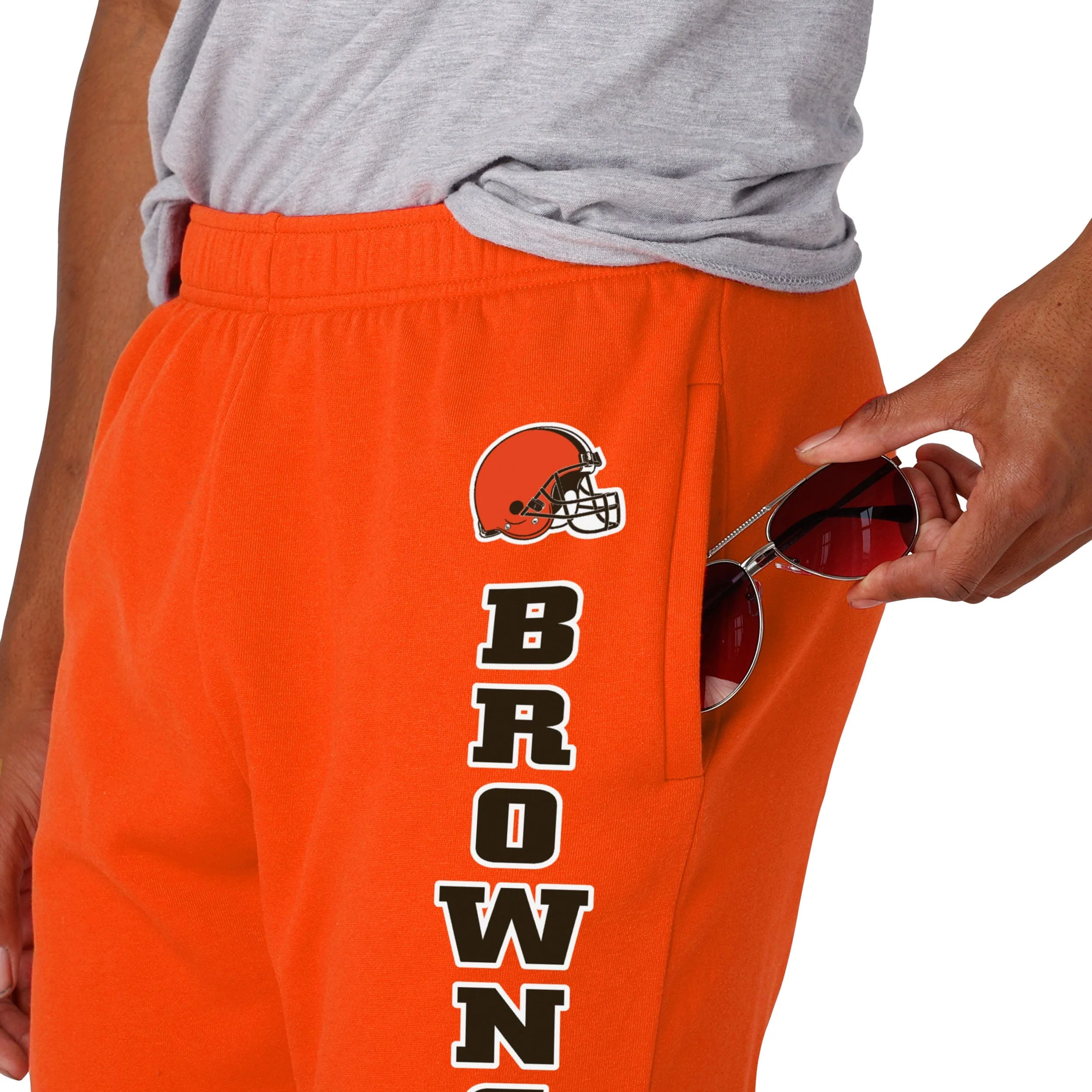 Cleveland Browns NFL Mens Team Color Sweatpants - Image 3