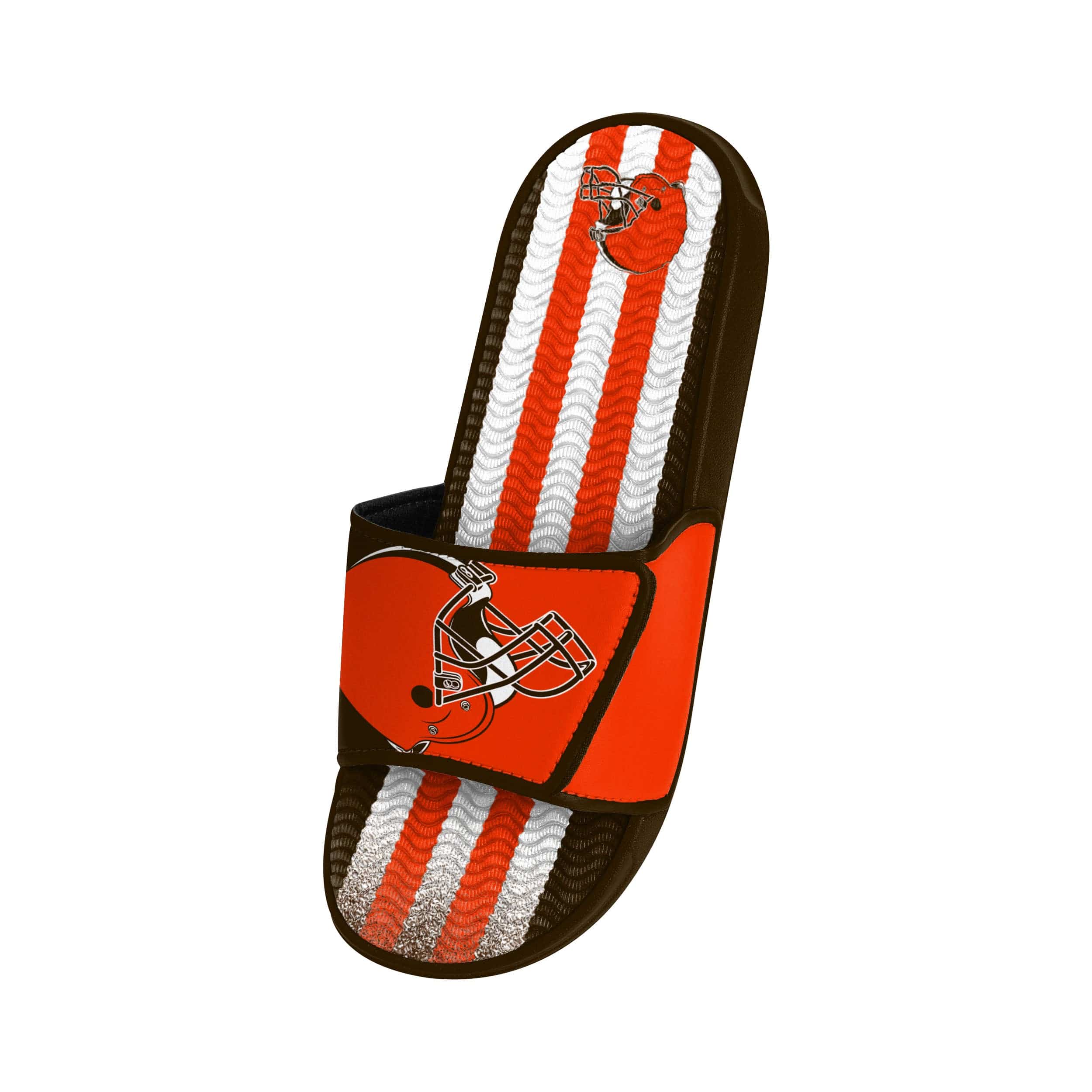 Cleveland Browns NFL Mens Team Stripe Gel Slide - Image 3