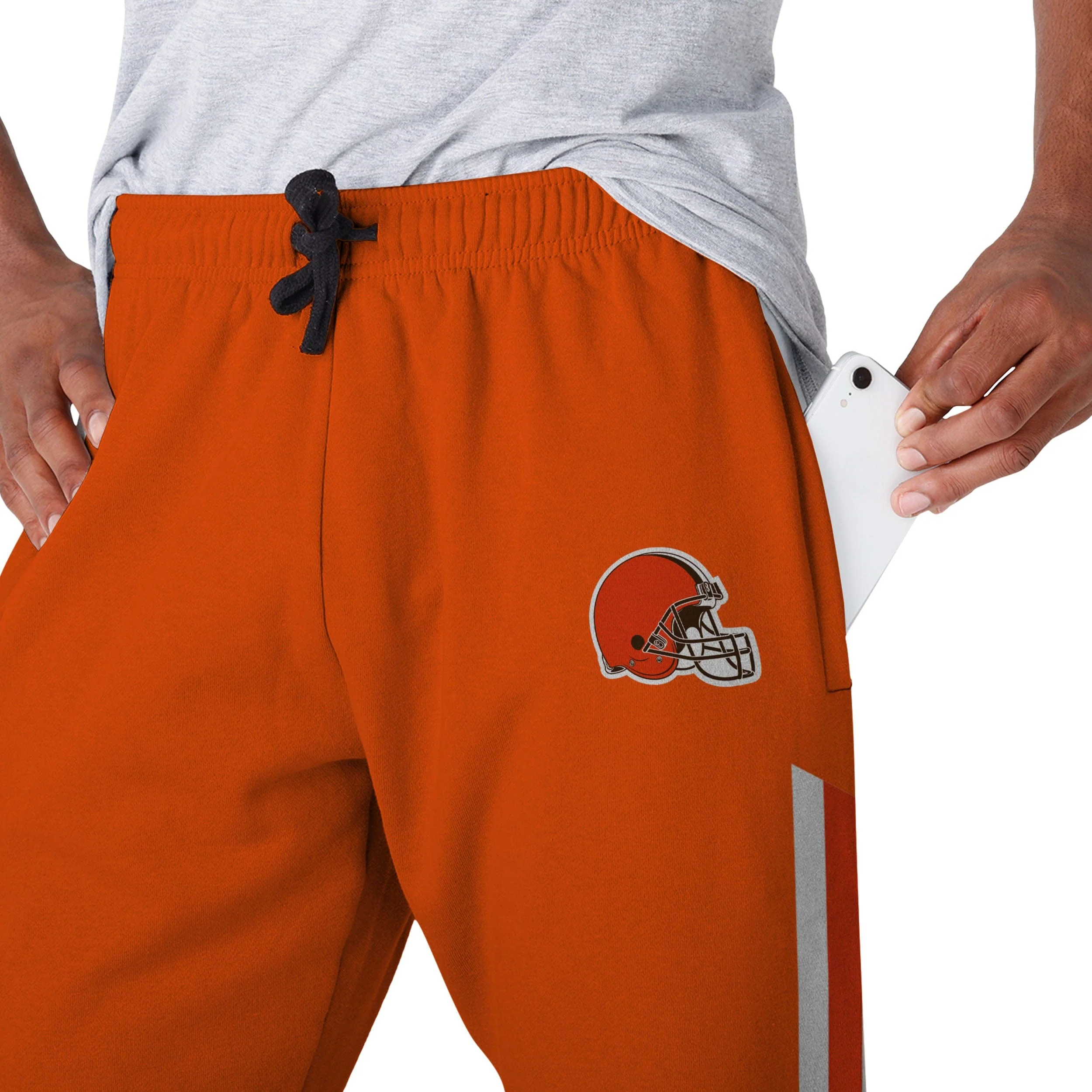 Cleveland Browns NFL Mens Team Stripe Joggers - Image 4