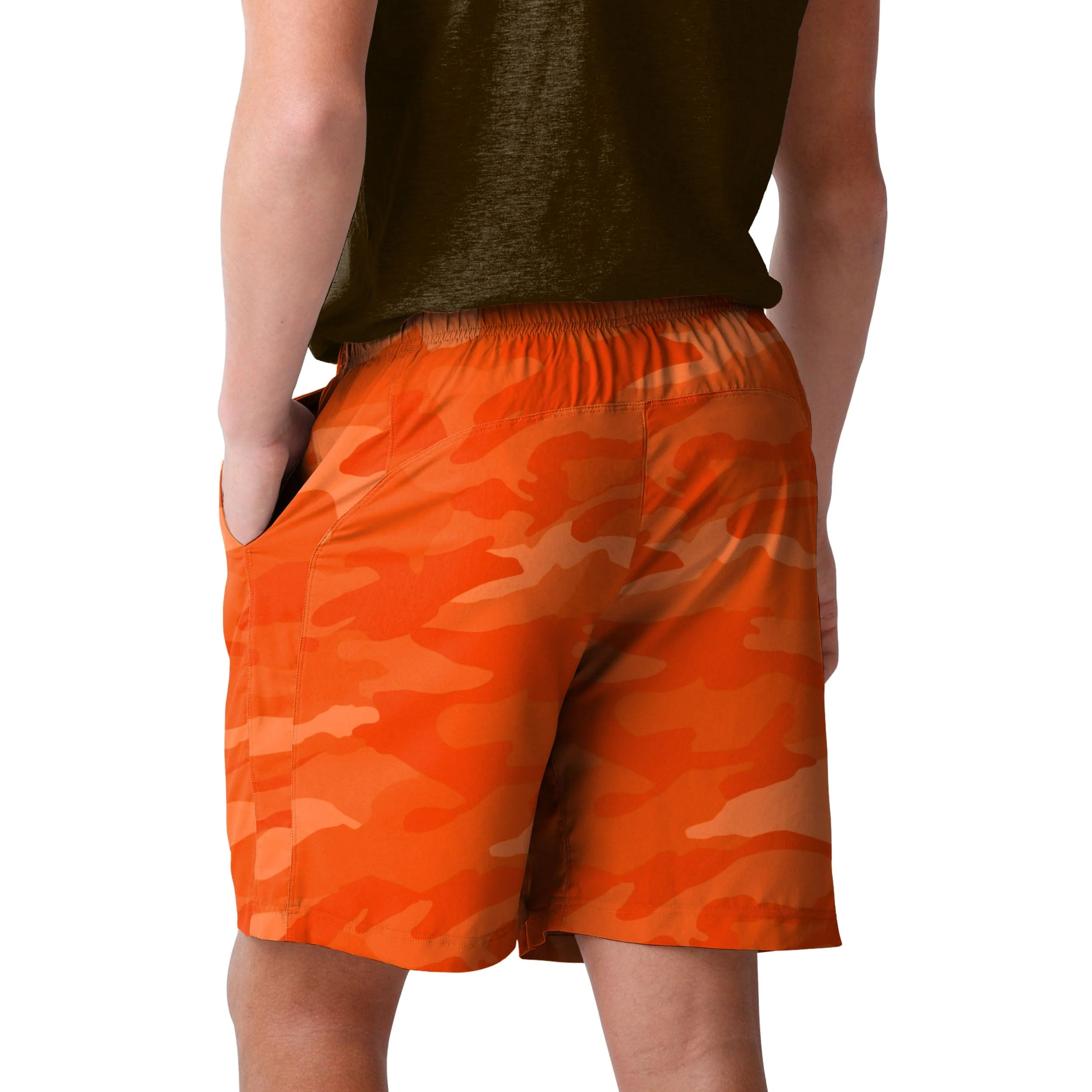 Cleveland Browns NFL Mens Tonal Camo Woven Shorts - Image 3