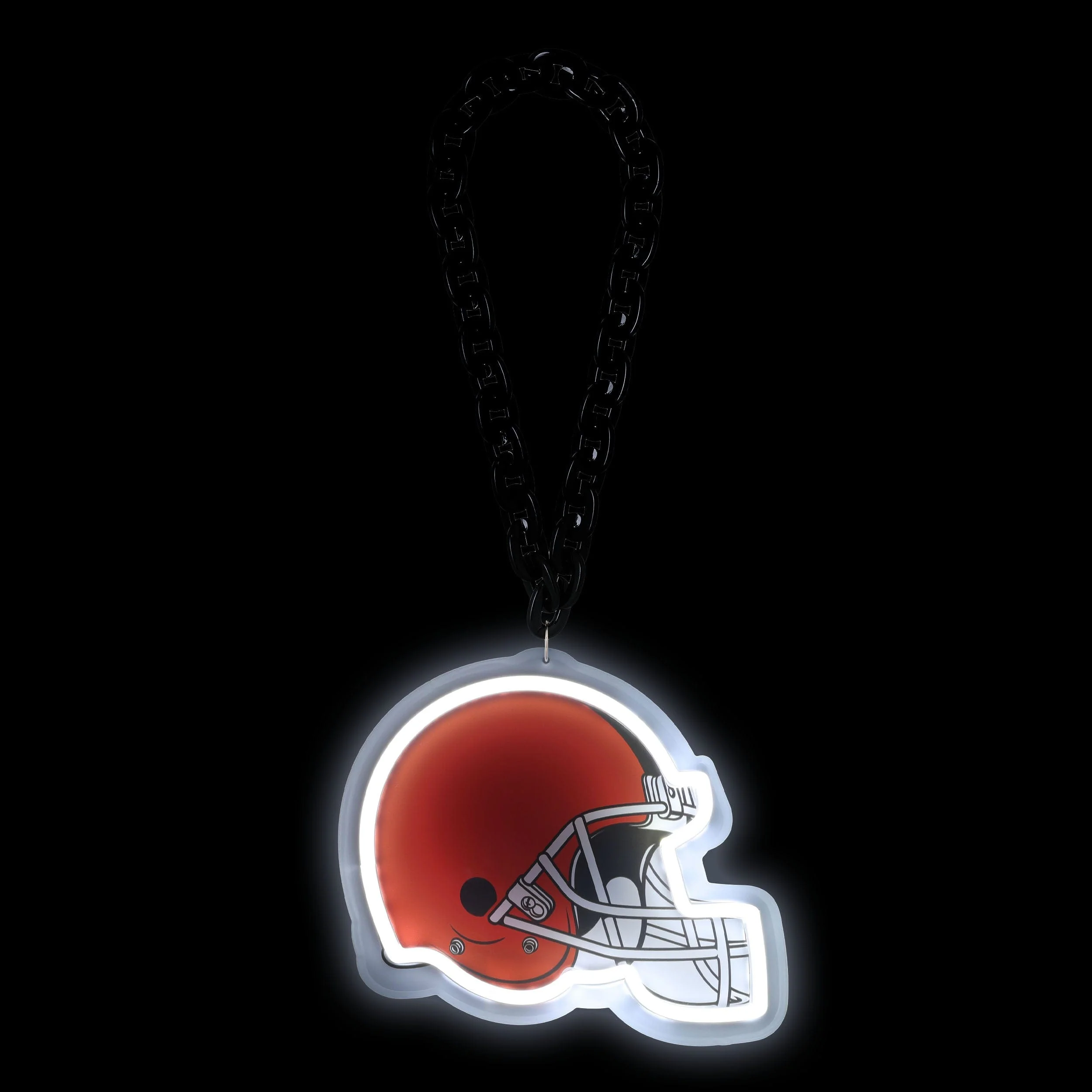 Cleveland Browns NFL Neon Light Up Big Logo Chain - Image 2